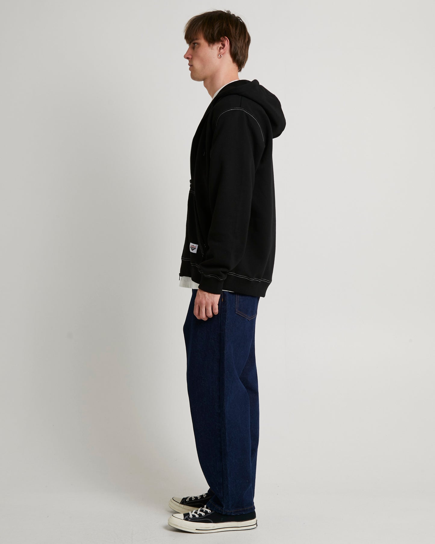 Workwear Zip Through Hoodie