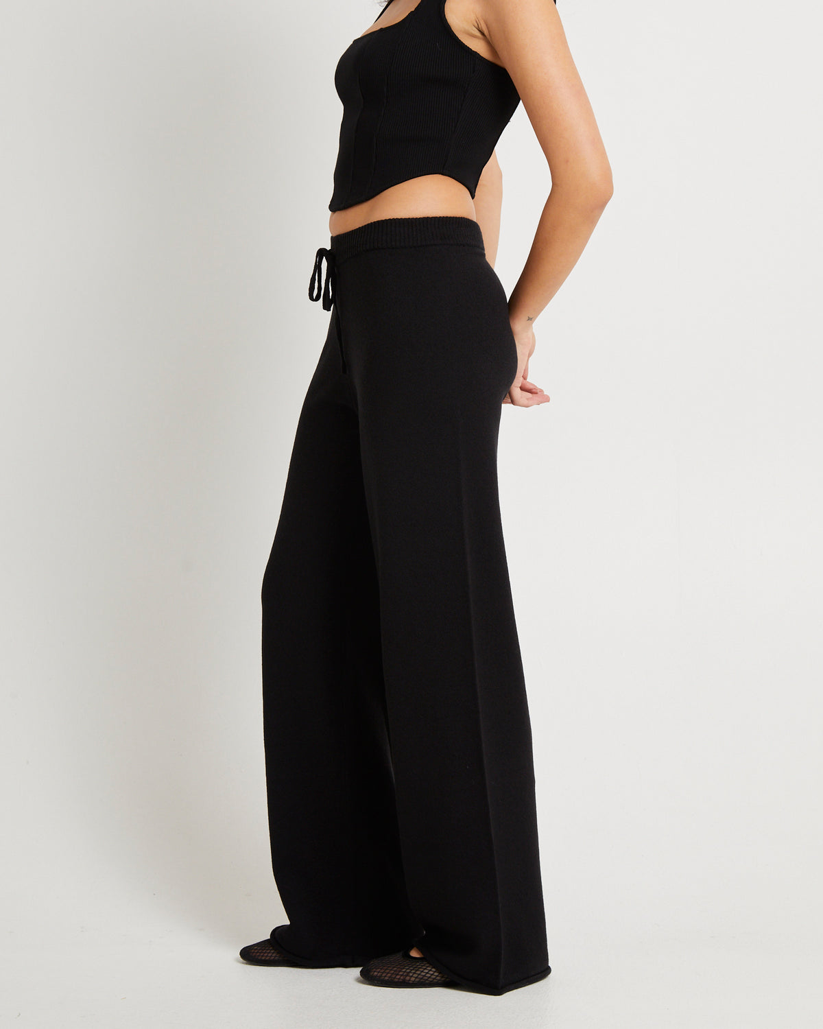 Libby Knit Relaxed Pant BLACK