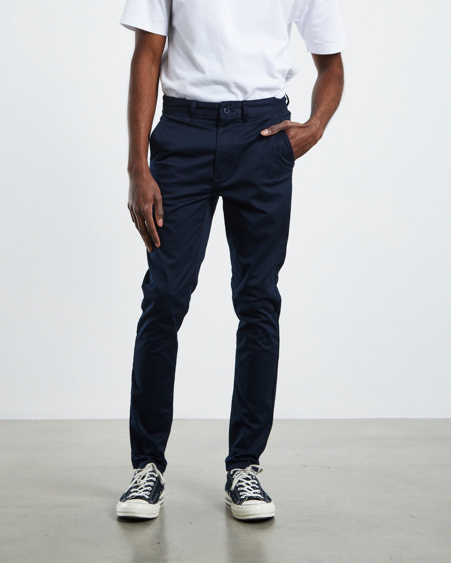 Hoxton Skinny Chino Pants Navy