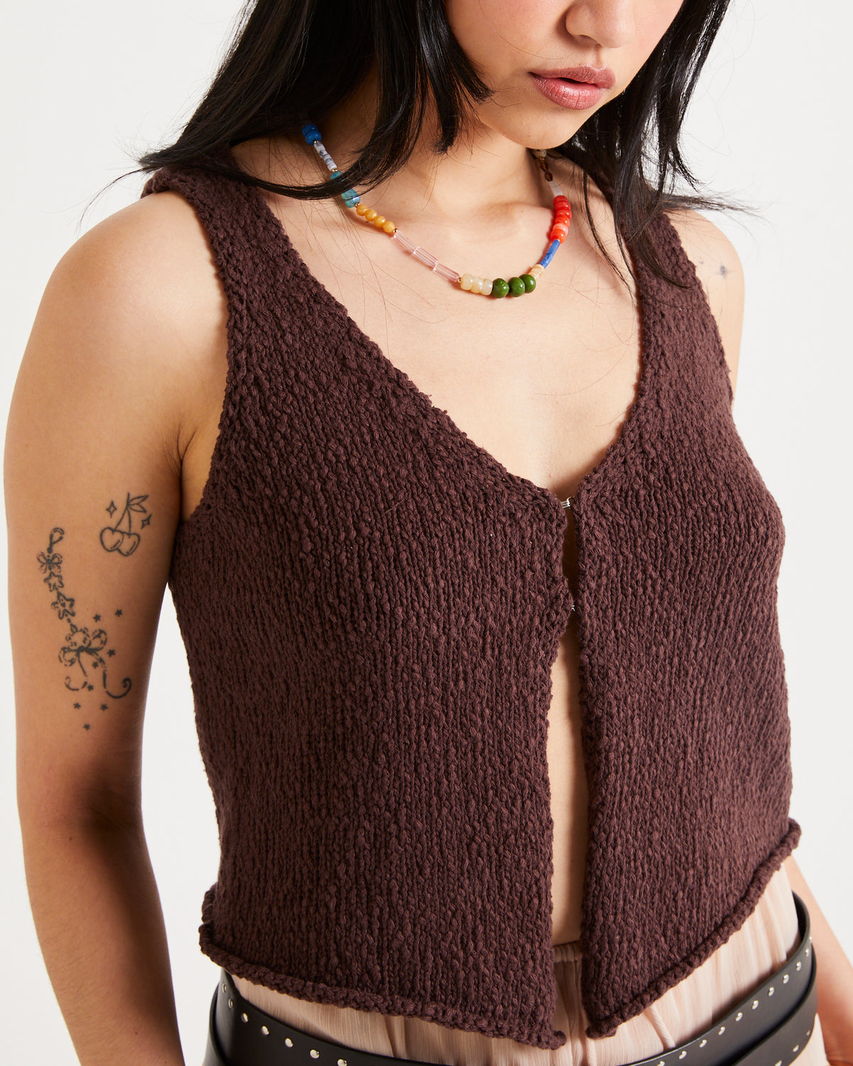 Bel Boucle Vest Top BROWN