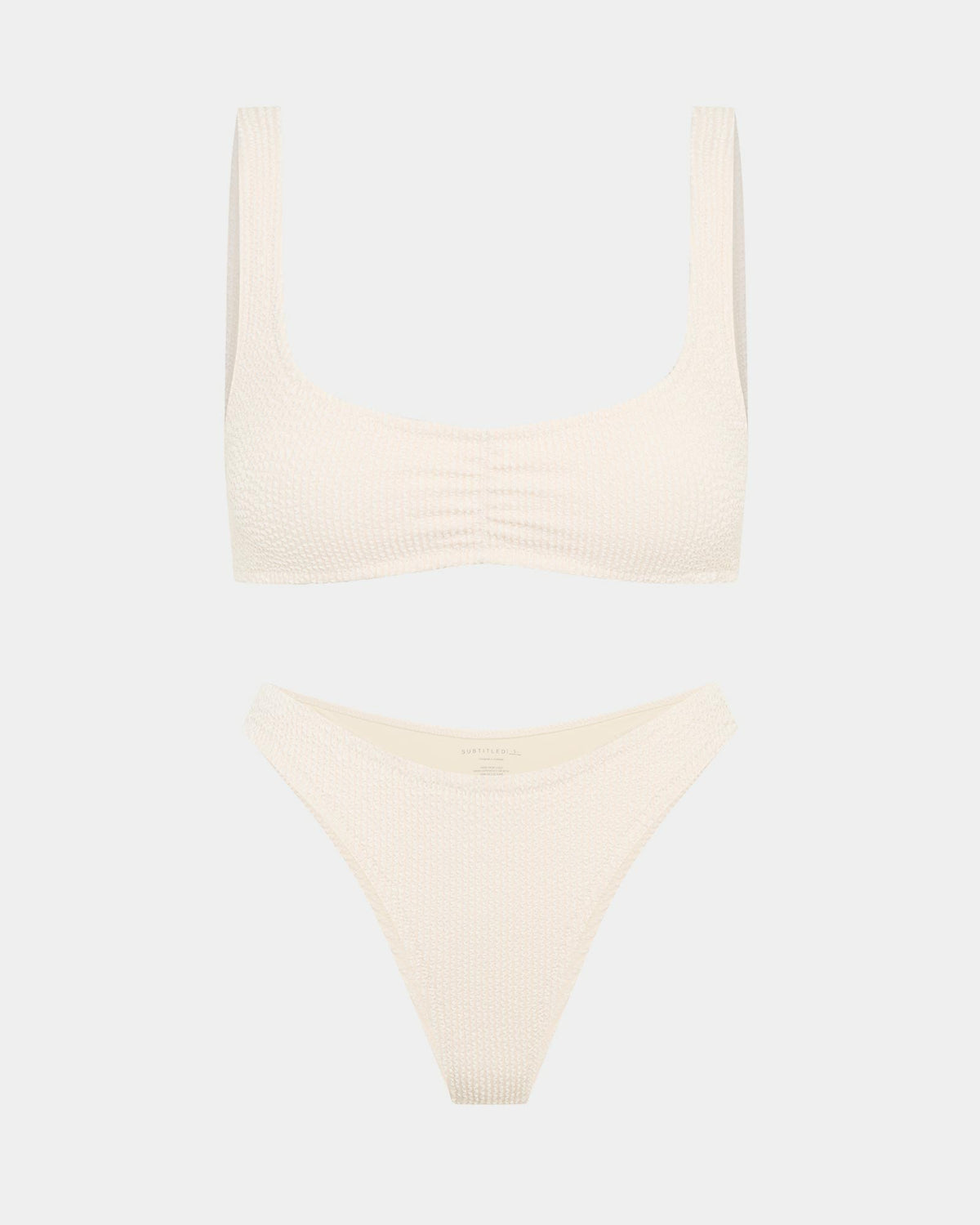 Aria Pinched Bikini Set CASHEW