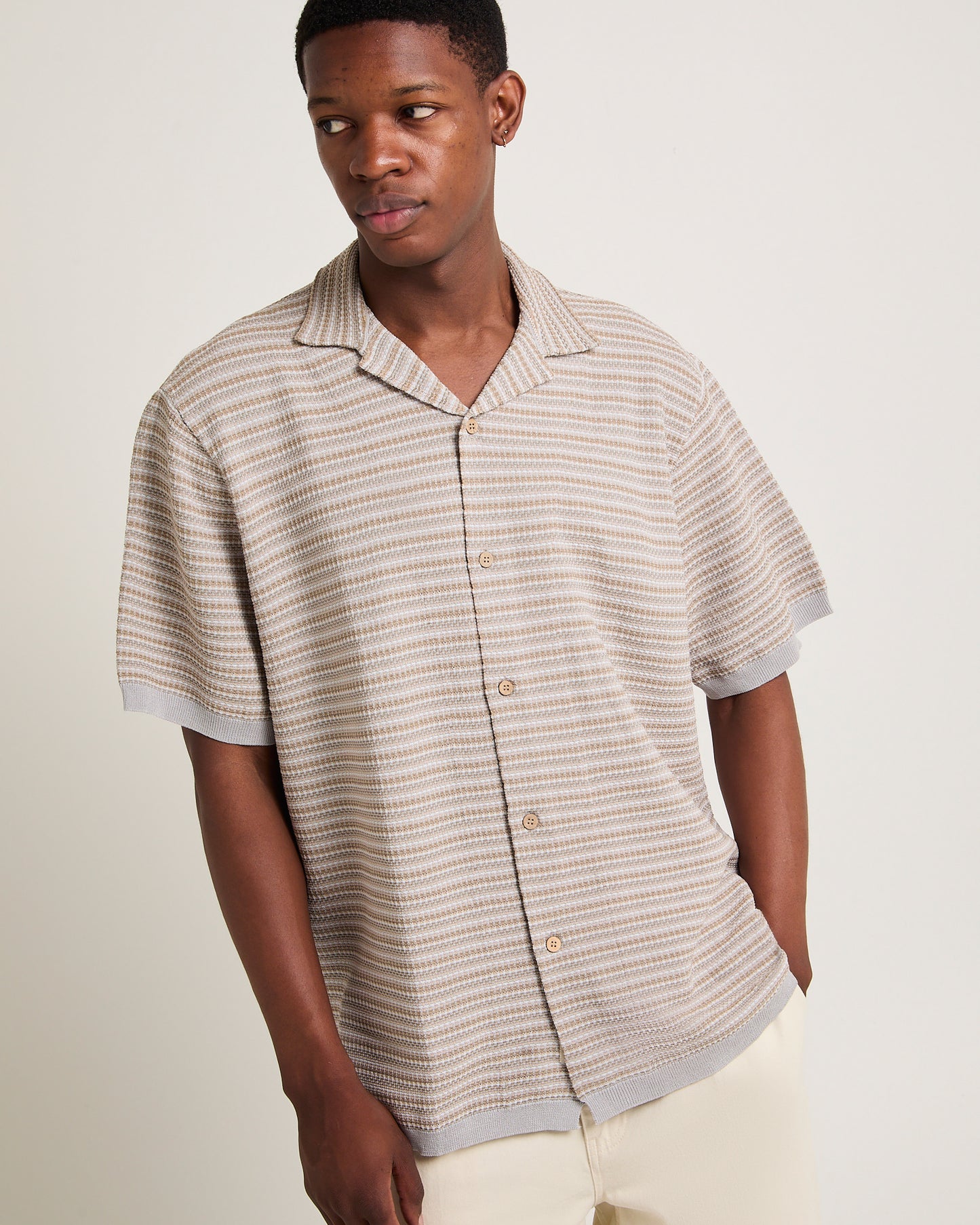 Keslo Striped Knitted Shirt