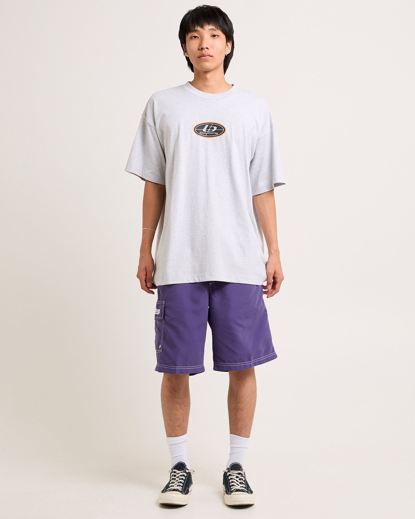 Chrome Pill T-Shirt in Light Grey Heather