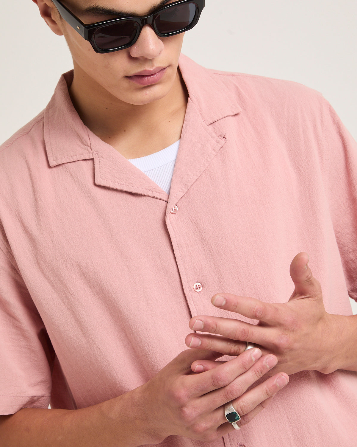 Soren Short Sleeve Resort Shirt BLUSH