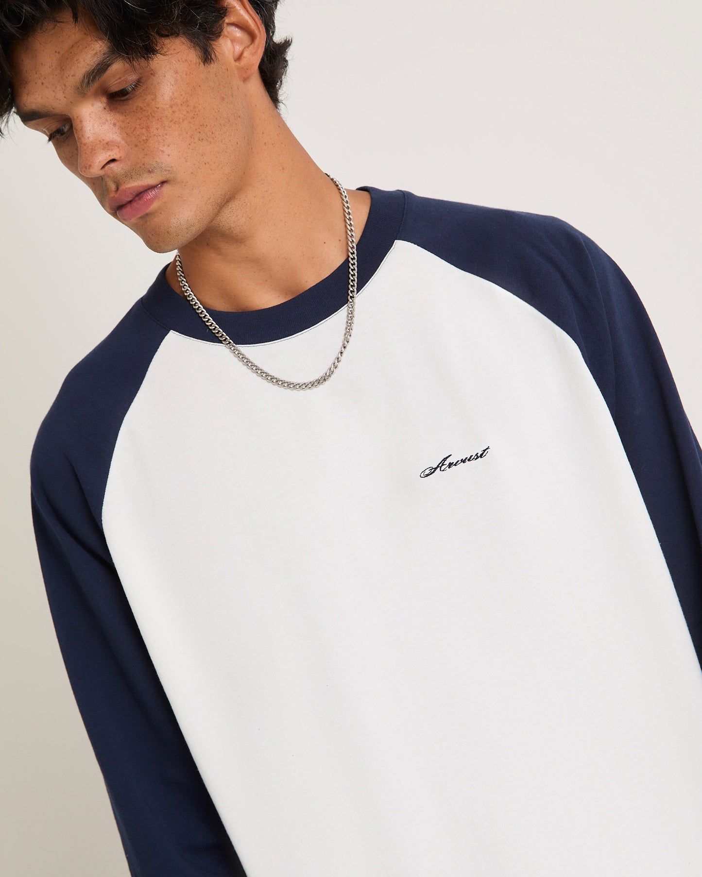 Script Long Sleeve Raglan T-Shirt