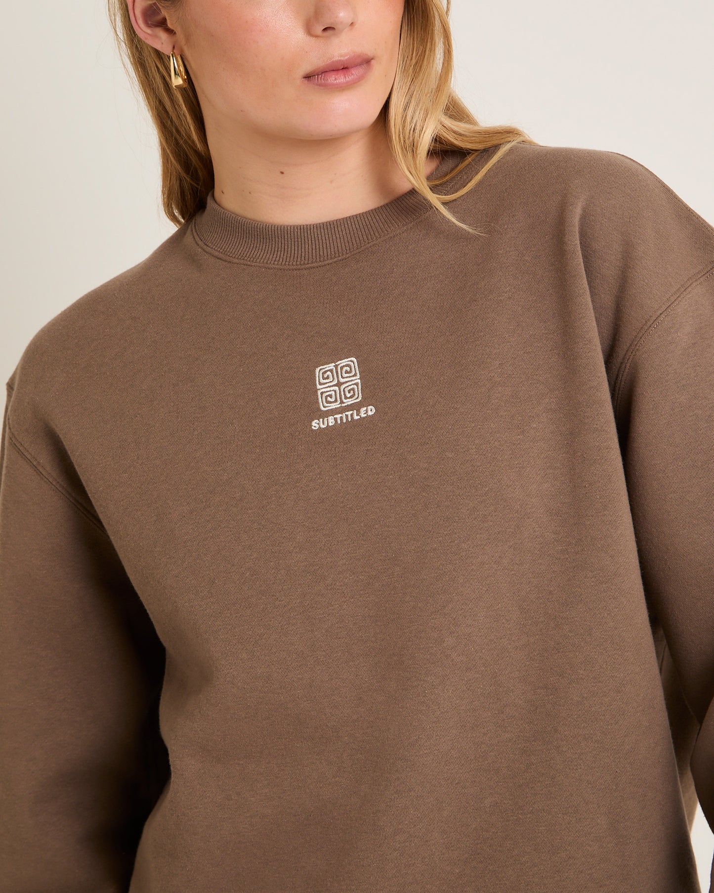 Spiros Oversized Crew Jumper