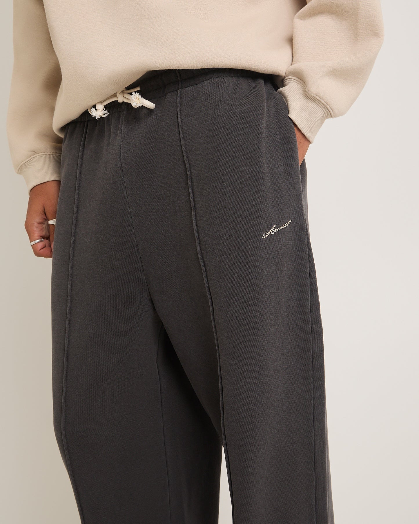 Script Straight Leg Track Pants