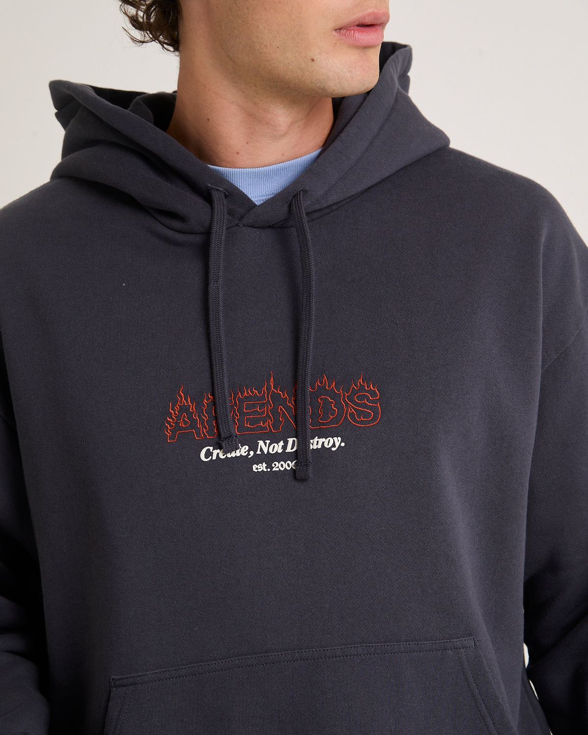 Ember Pull On Hoodie Charcoal
