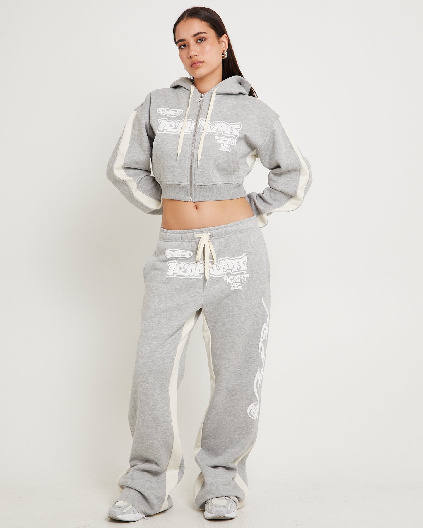 Koi Zip Through Graphic Hoodie