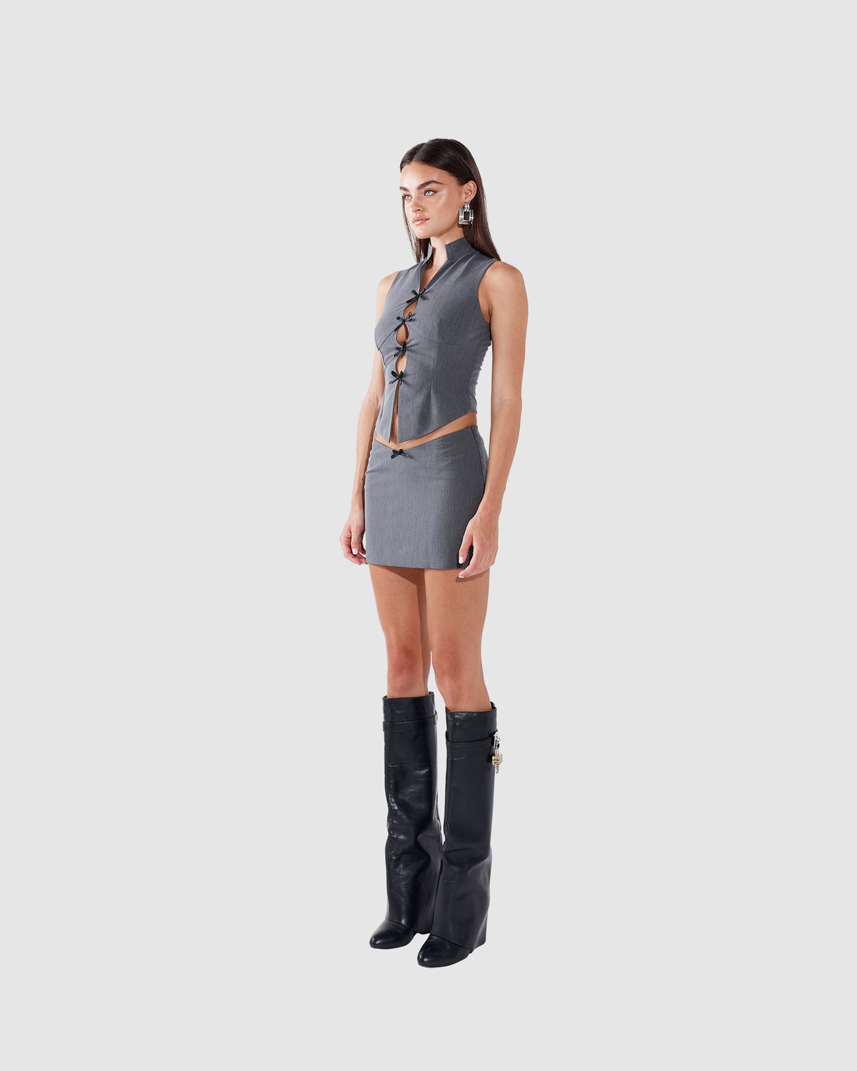 Becky Mini Skirt GREY