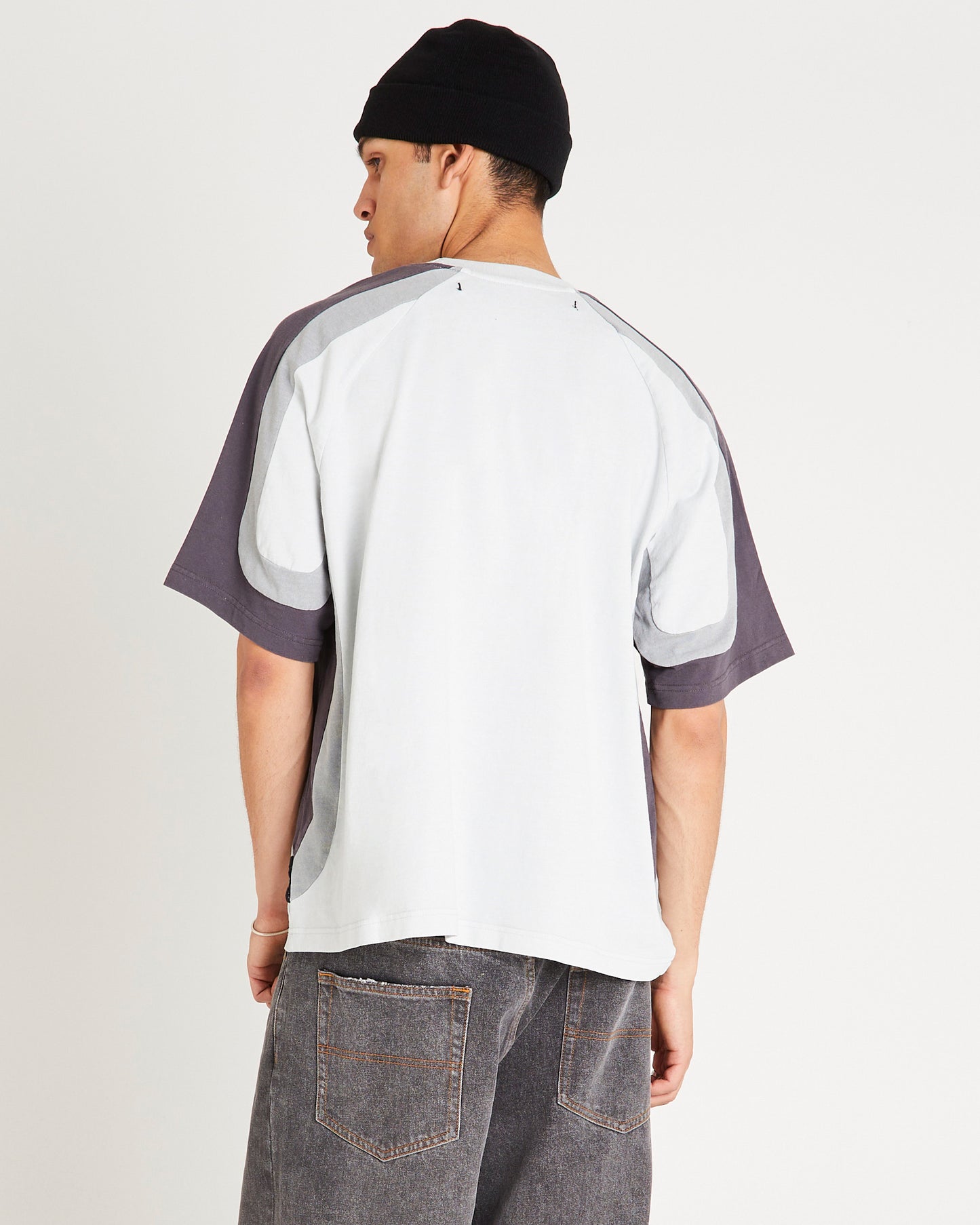 Novel Raglan Spliced T-Shirt