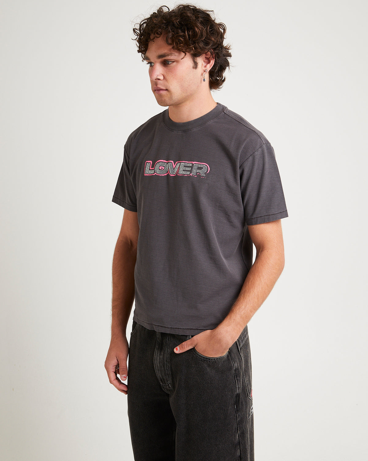 Lover Shrunken T-Shirt WASHED BLACK