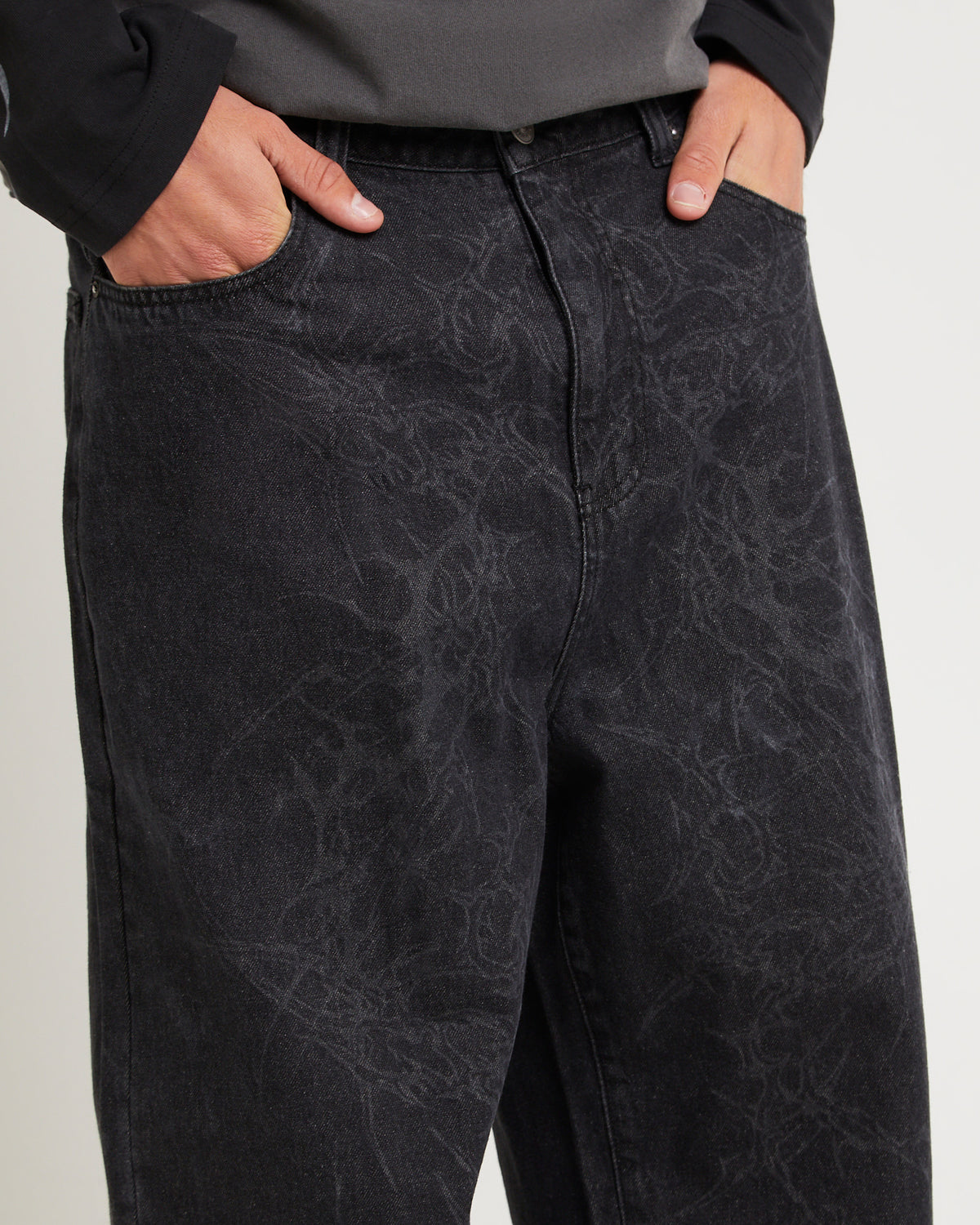 Purgatrory Denim Jeans TRASHED BLACK