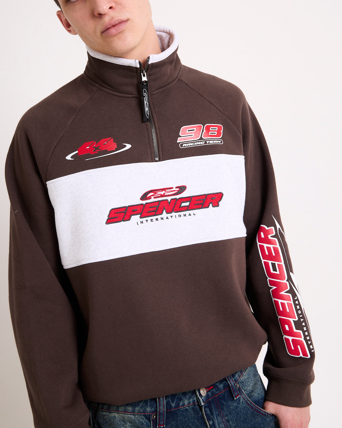 Lightspeed Racer 1/4 Zip Jacket BROWN