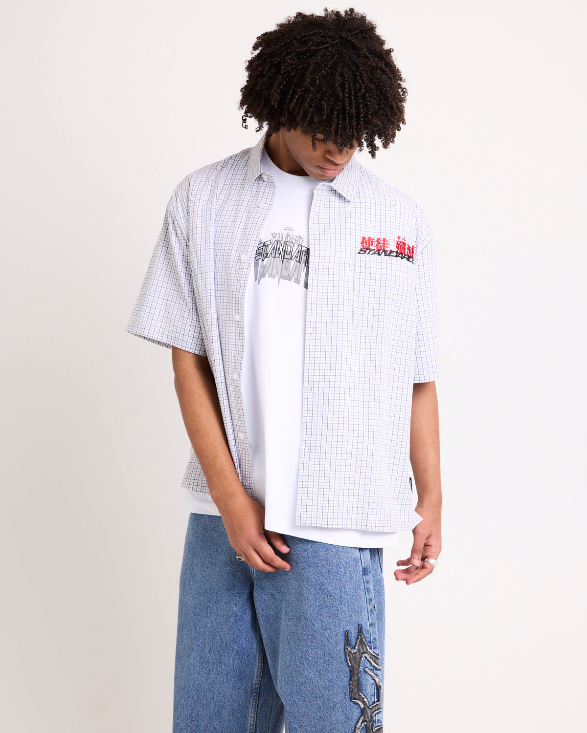 Killah Short Sleeve Shirt GREY CHECK