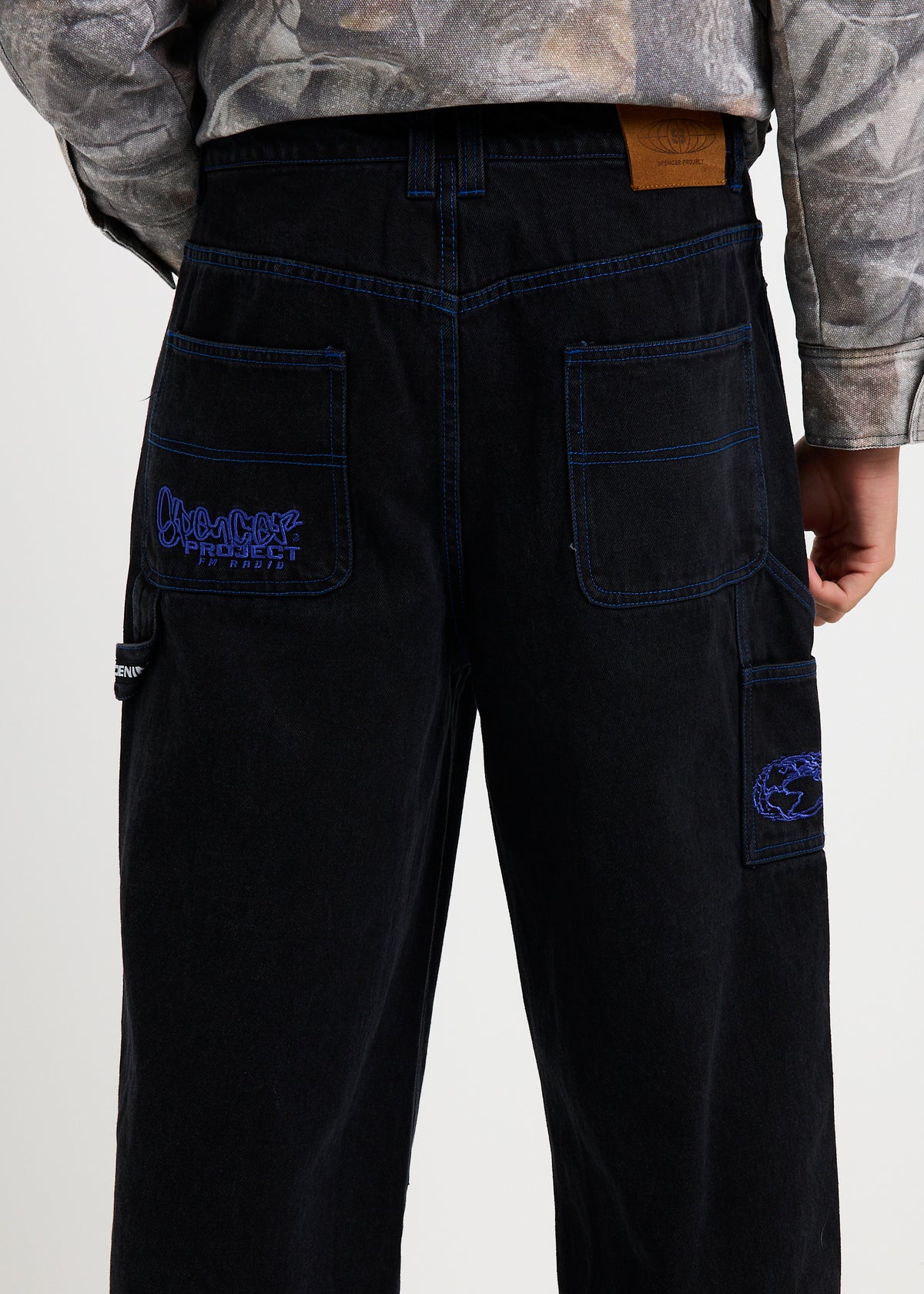 Brunson Carpenter Denim Jeans BLACK/BLUE