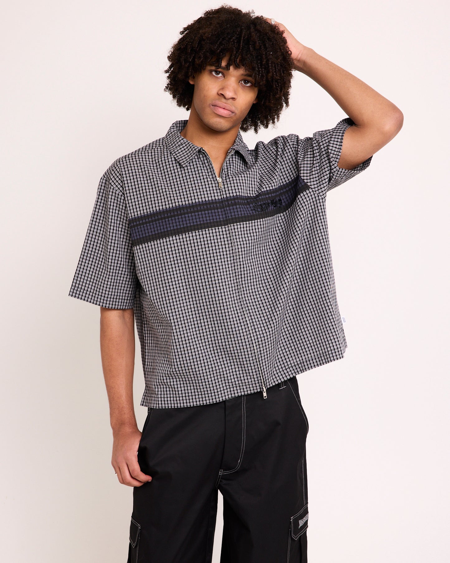 Wilson Print Short Sleeve Zip Shirt