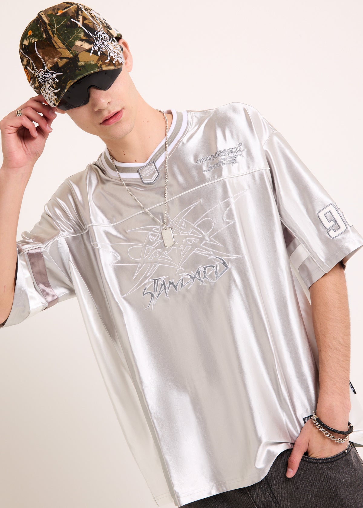 Existence Jersey T-Shirt SILVER