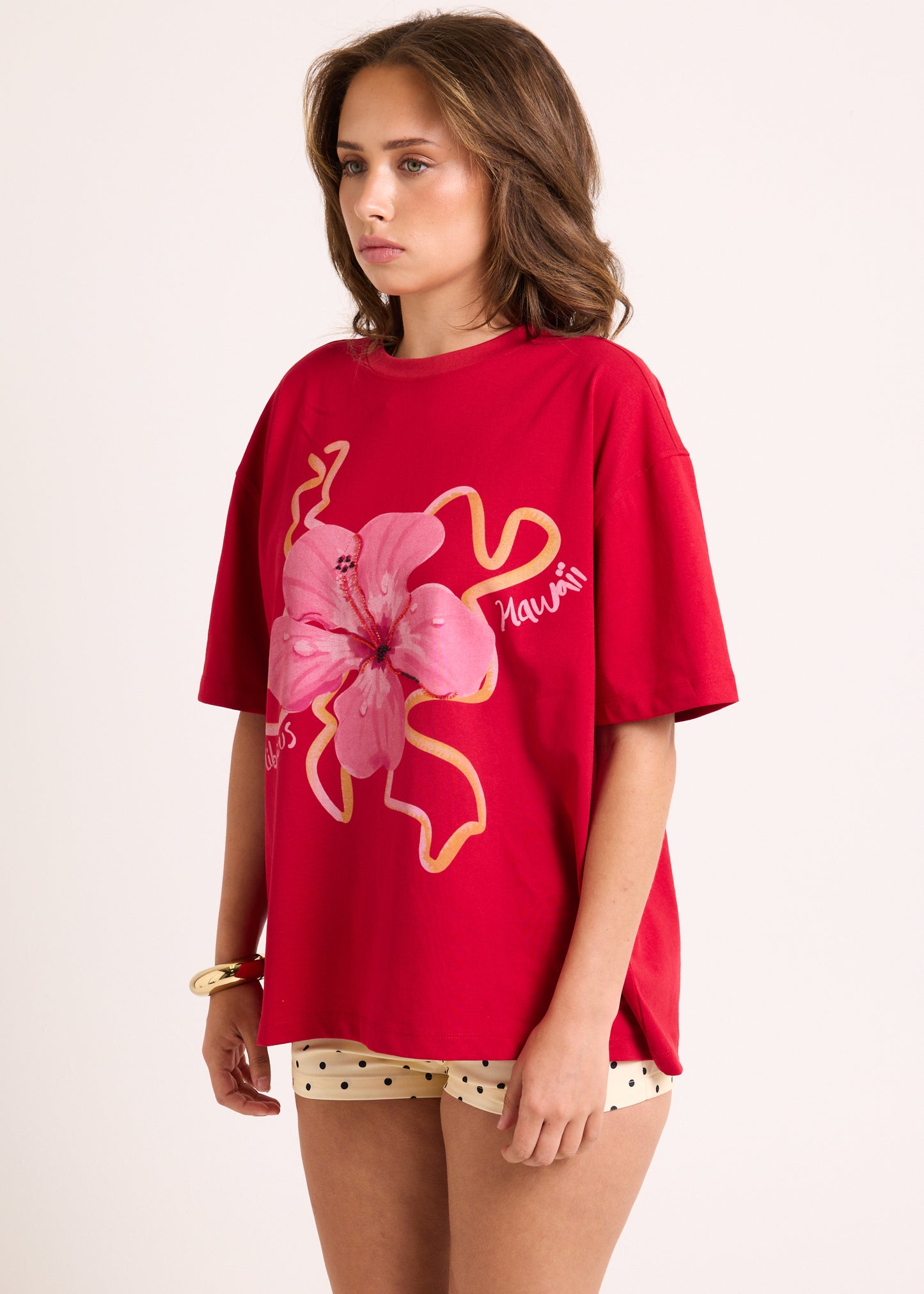 Hawaii Hibiscus Oversized T-Shirt