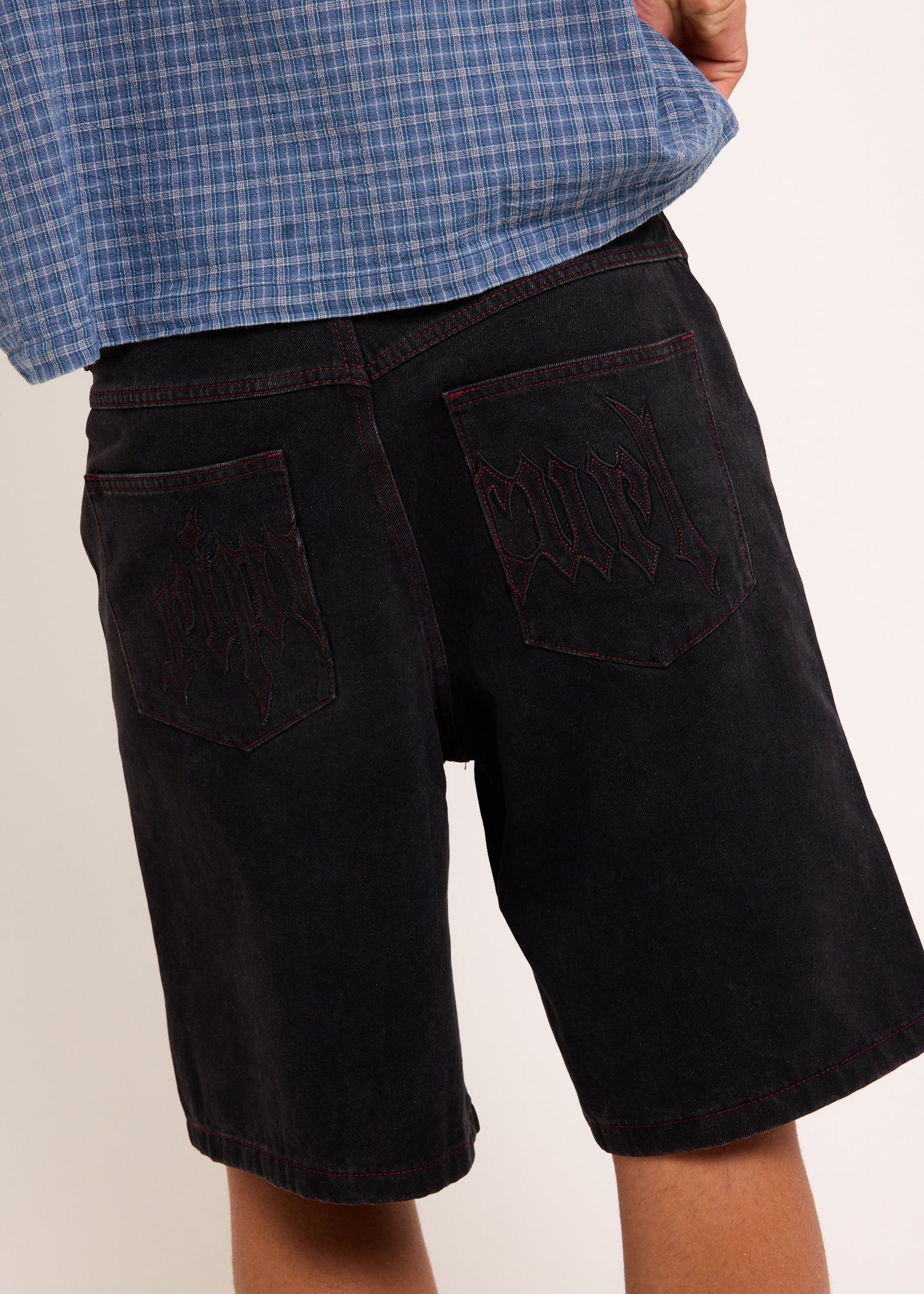 Archive Goth Denim Walkshorts