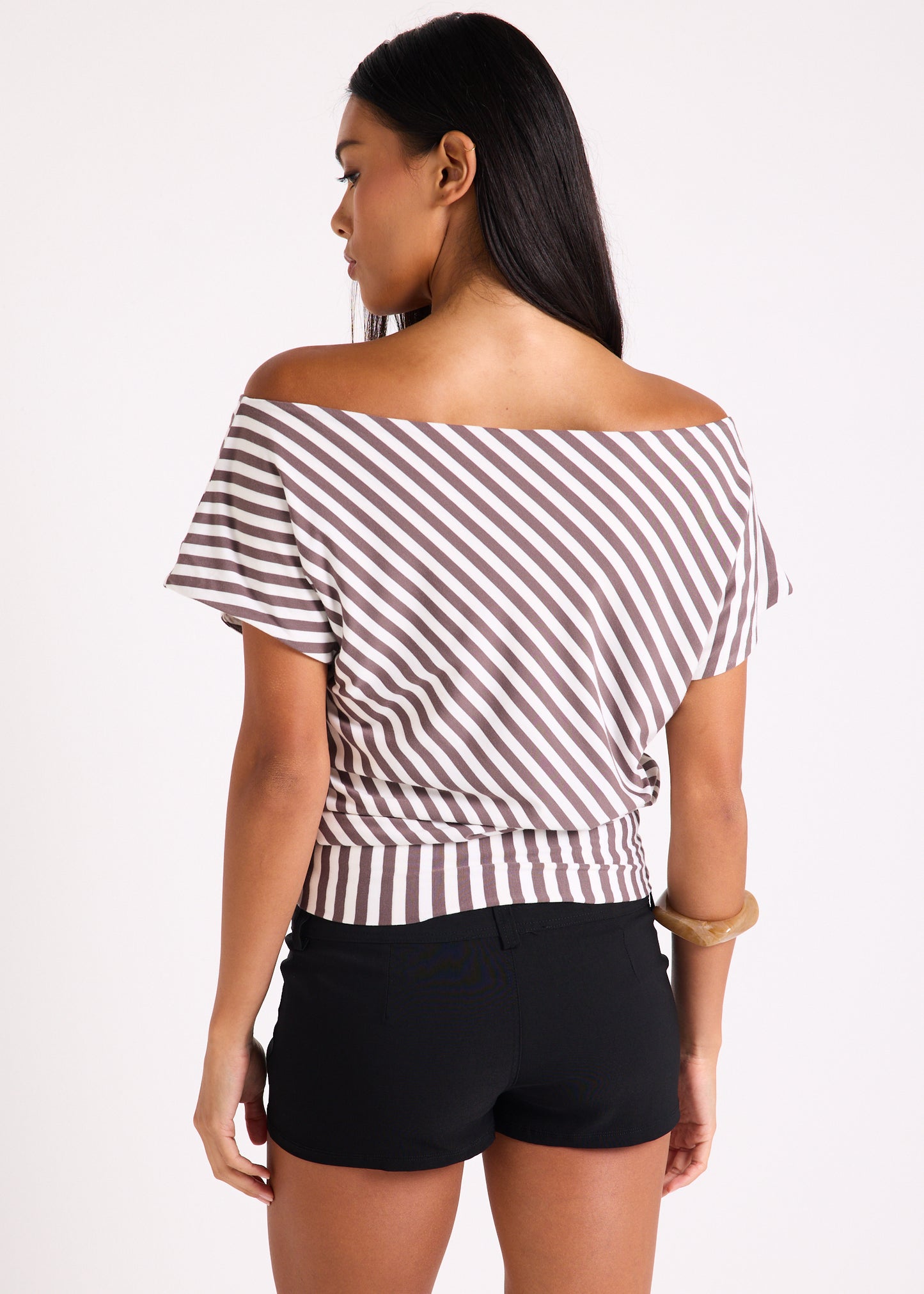 Candice Striped Slouch Top