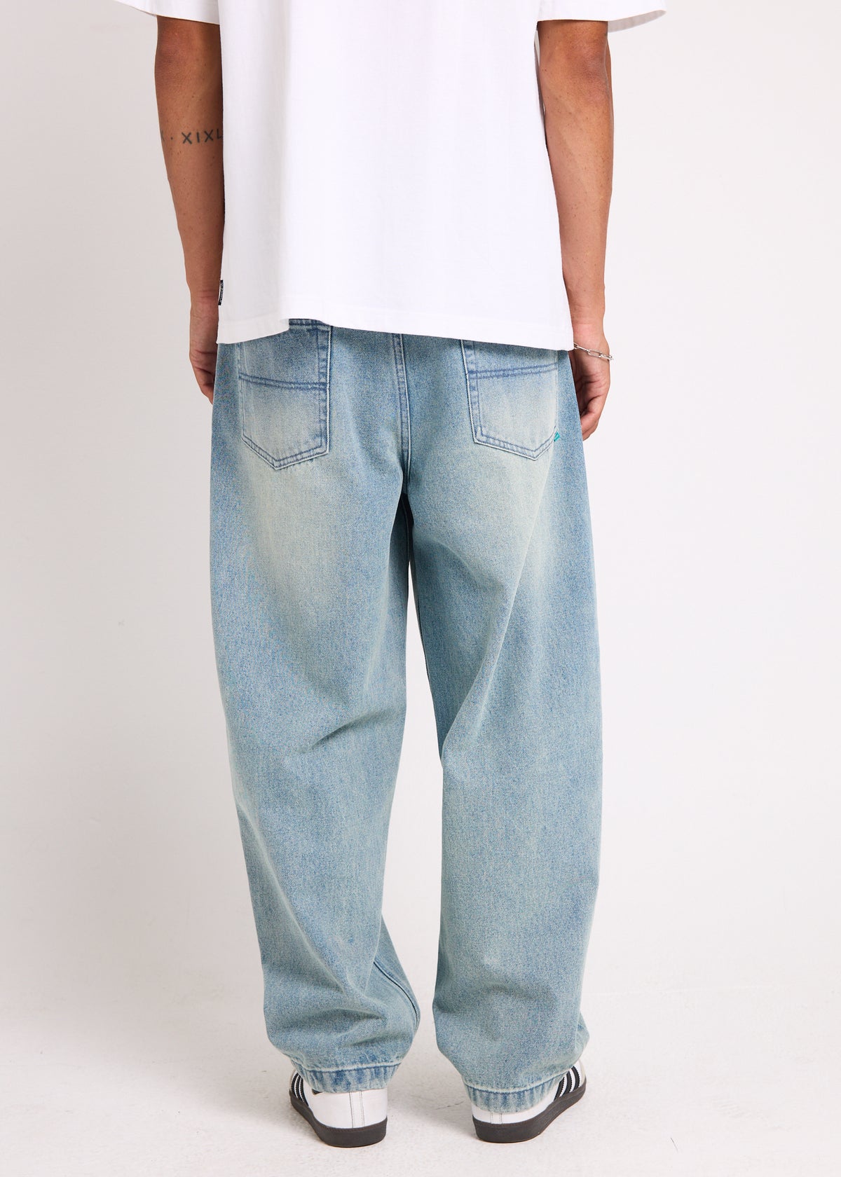 Zag Wide Boy Denim Jeans WASHED BLUE