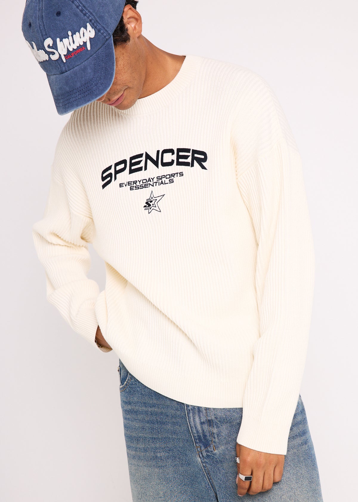 Arch Knit Crew Jumper NATURAL