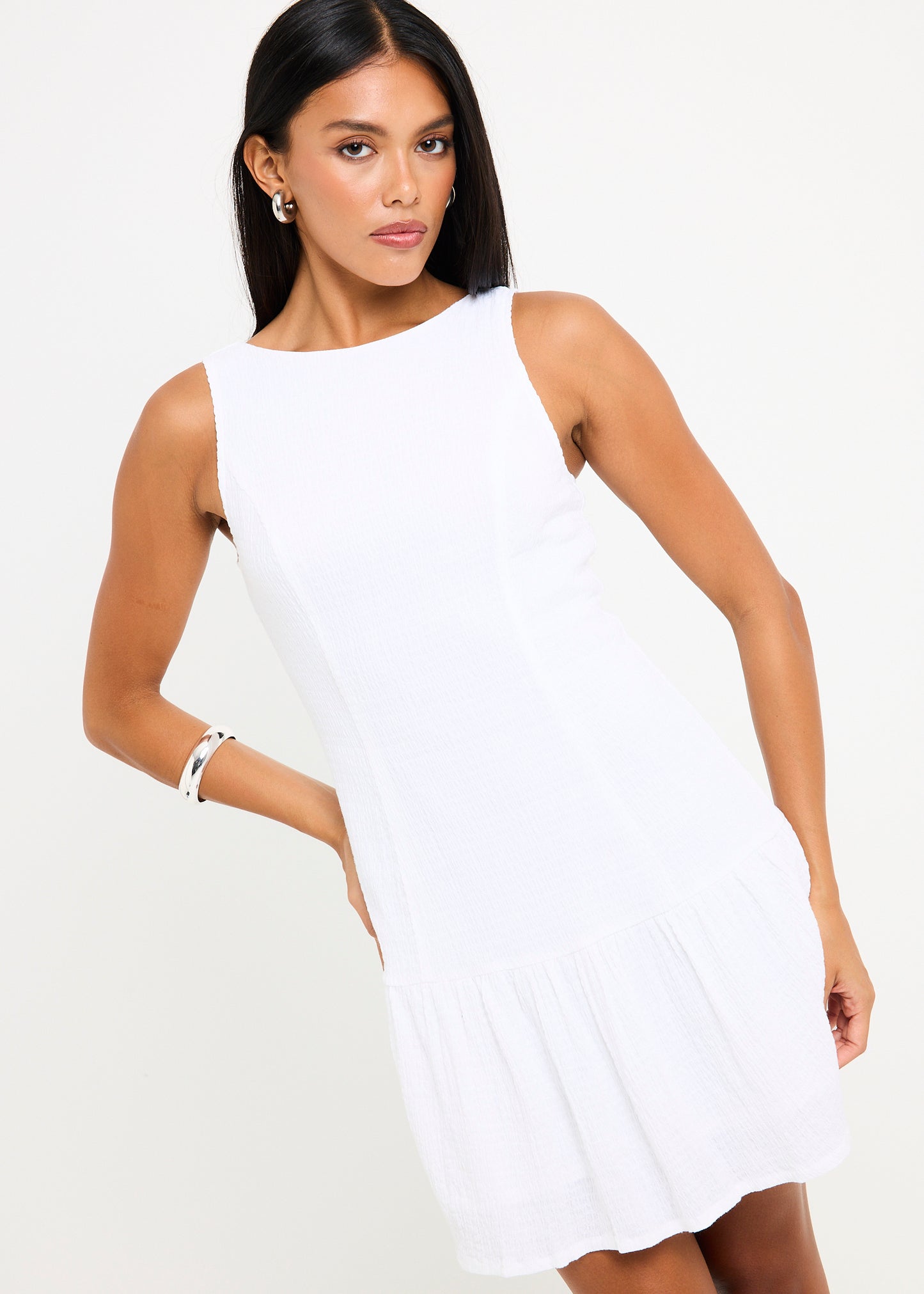 Focus June Seersucker Mini Dress