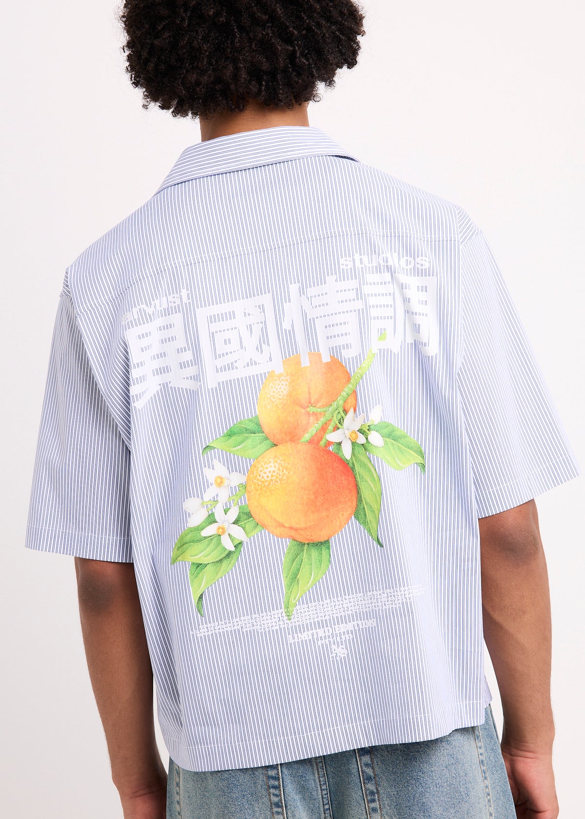 Honolulu Cropped Shirt NAVY