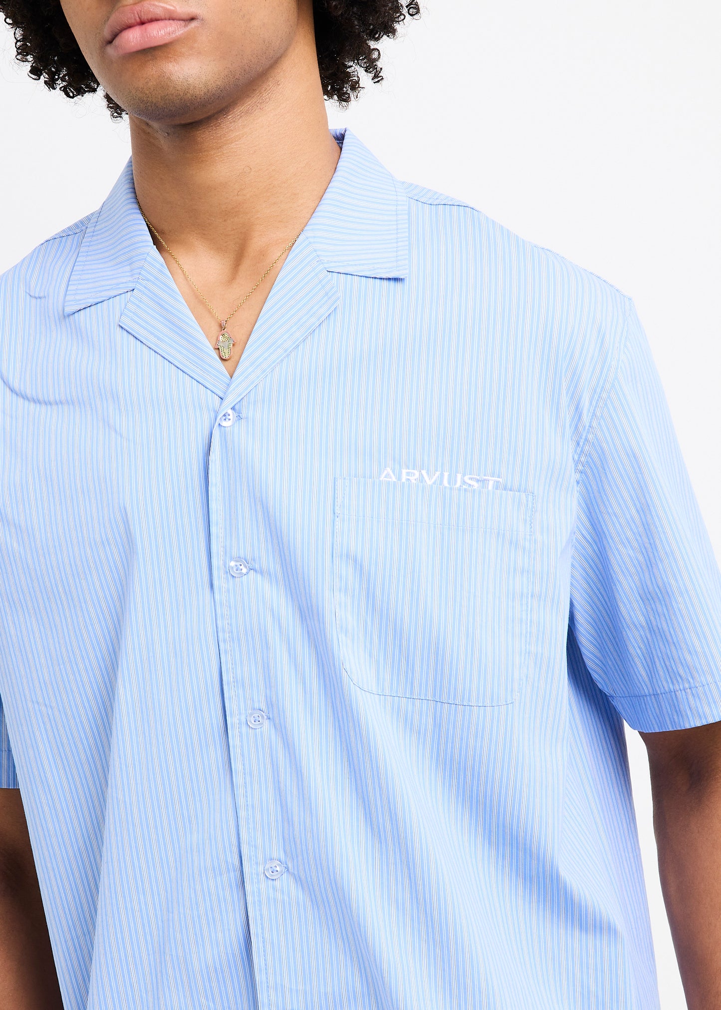 Box Striped Short Sleeve Shirt