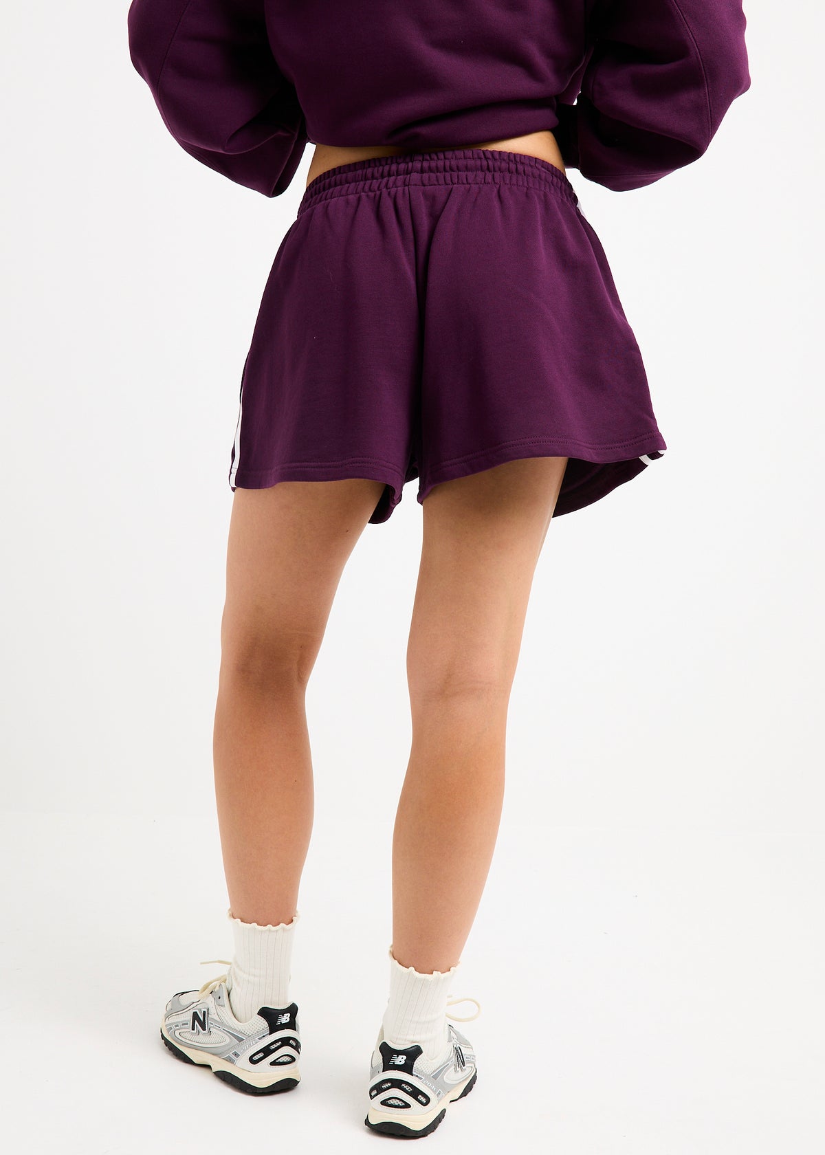 NYC Fleece Shorts EGGPLANT