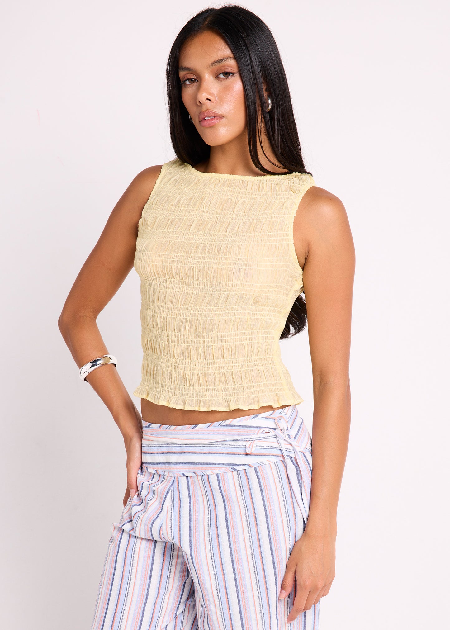Amalia Shirred Top