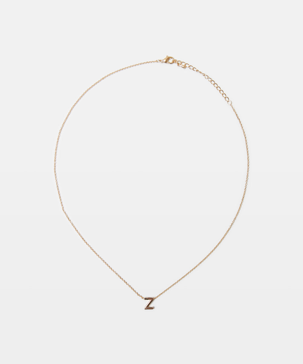 Gold Initial Necklace GOLD