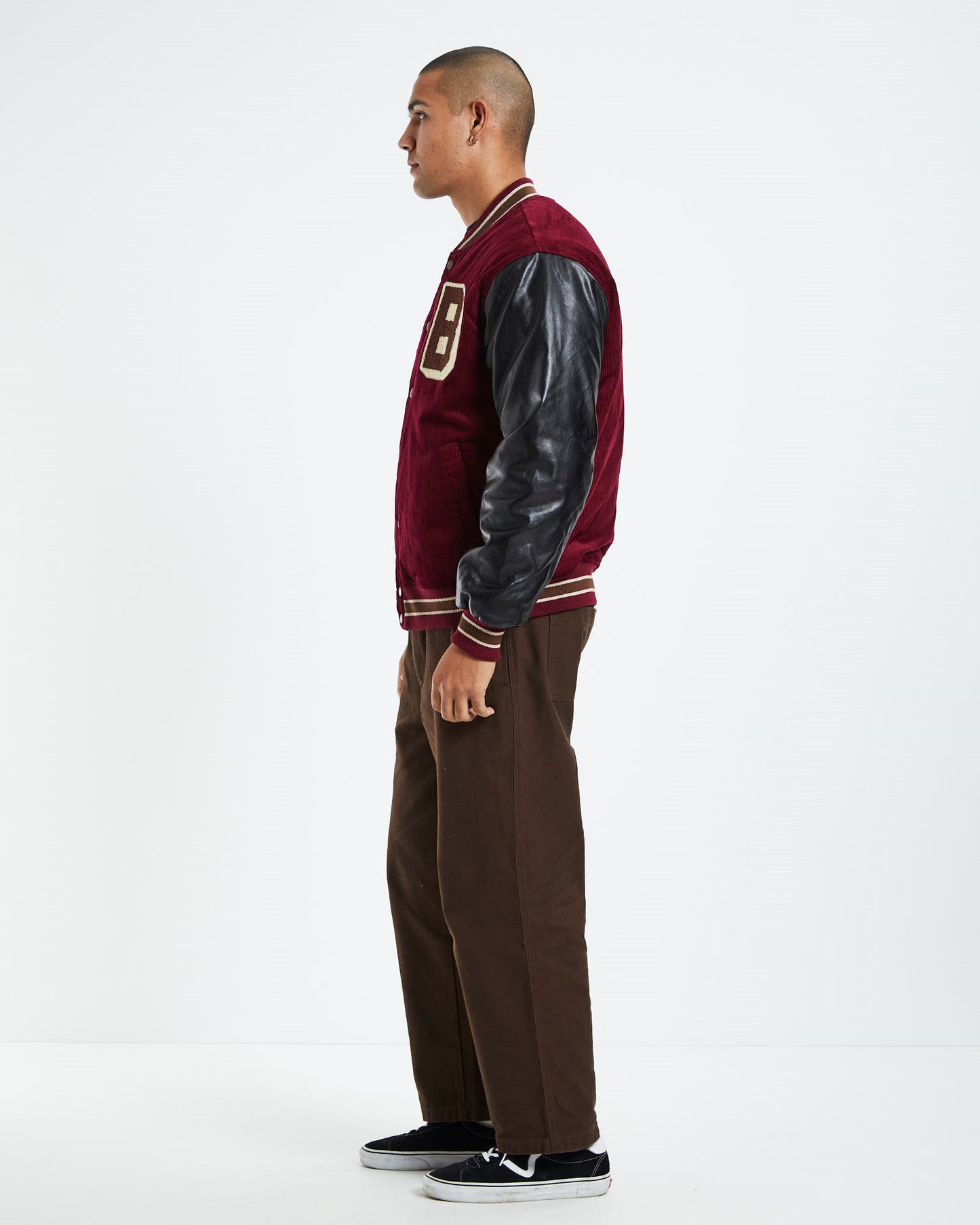 s Cord Letterman Jacket