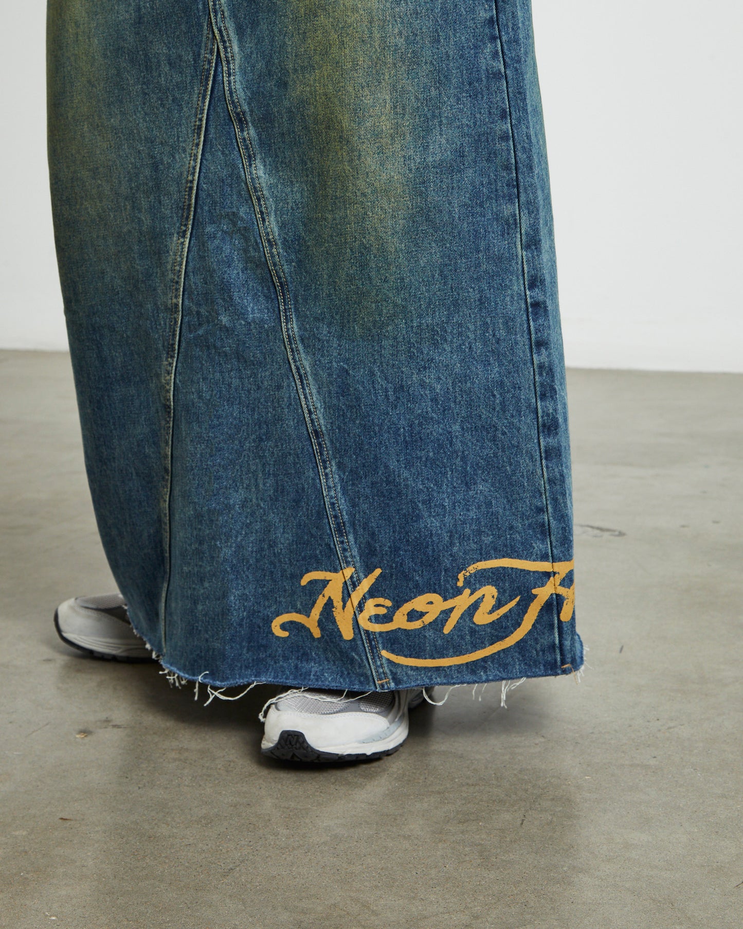 Tatiana Midi Denim Skirt in Vintage Tint Blue