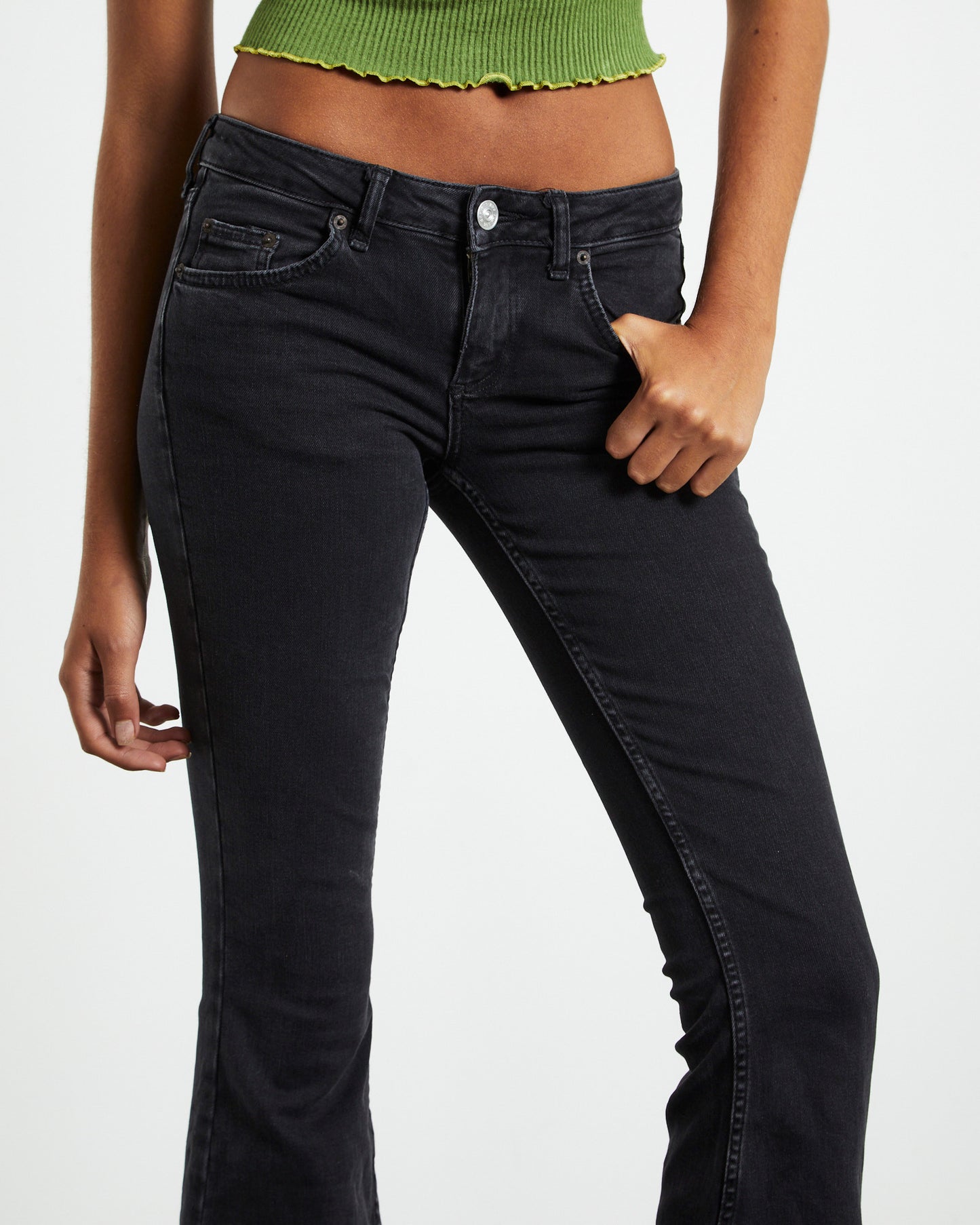 BDG Low Rise Flare Jeans Black