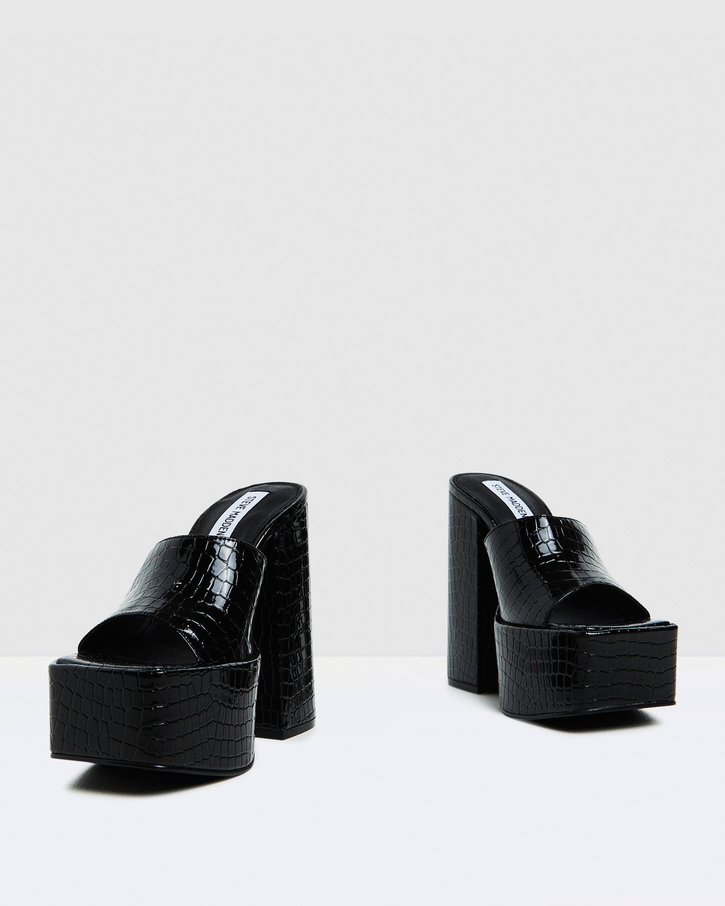 Trixie Heels Black Croc