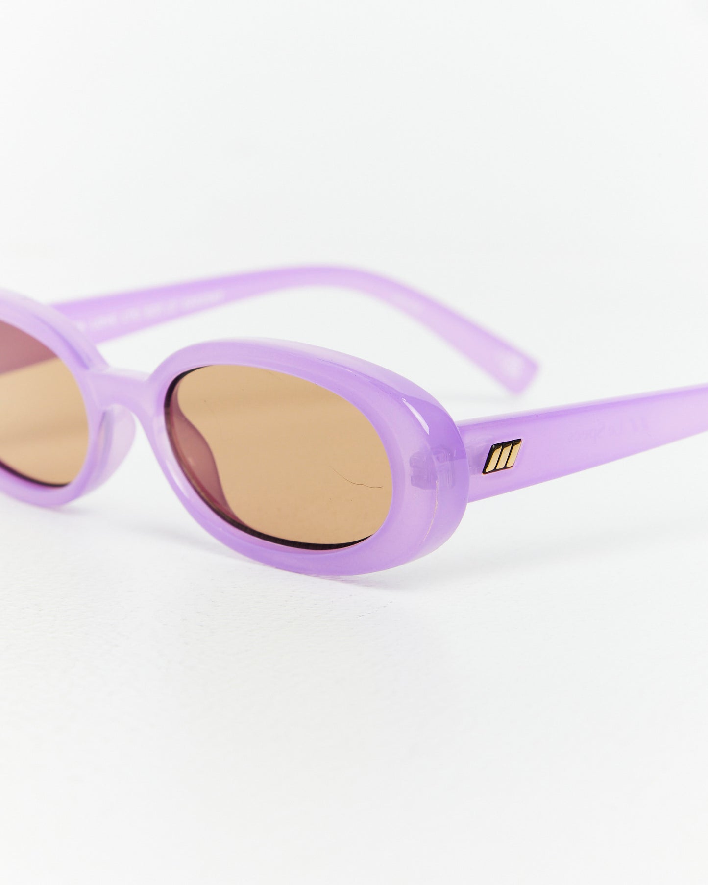 Outta Love Milky Digital Sunglasses Lavender/Light Brown Mono