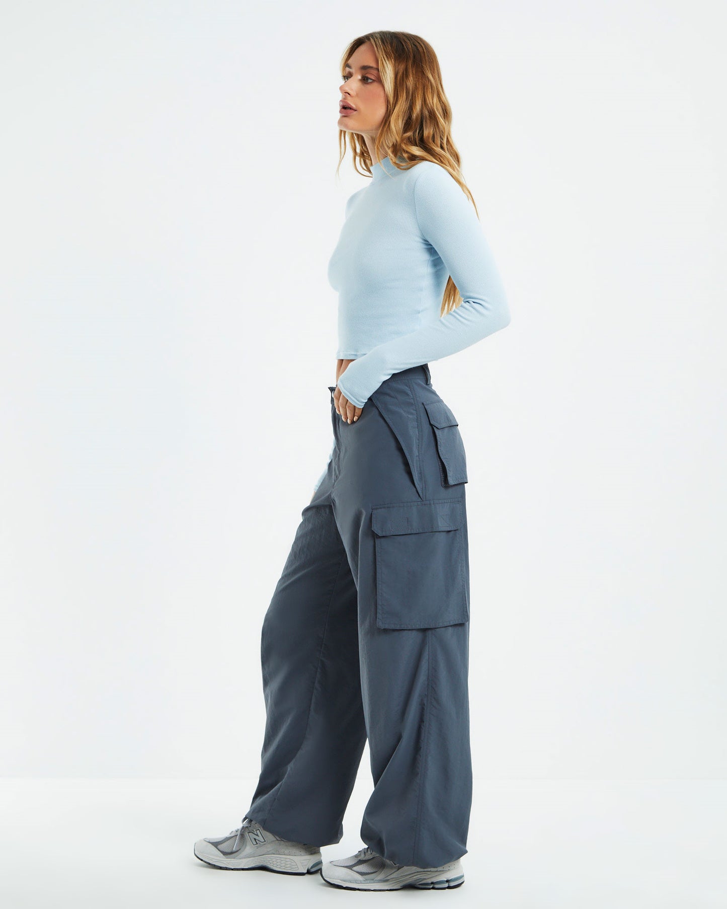 Long Sleeve Skivvy T-Shirt Ice Blue