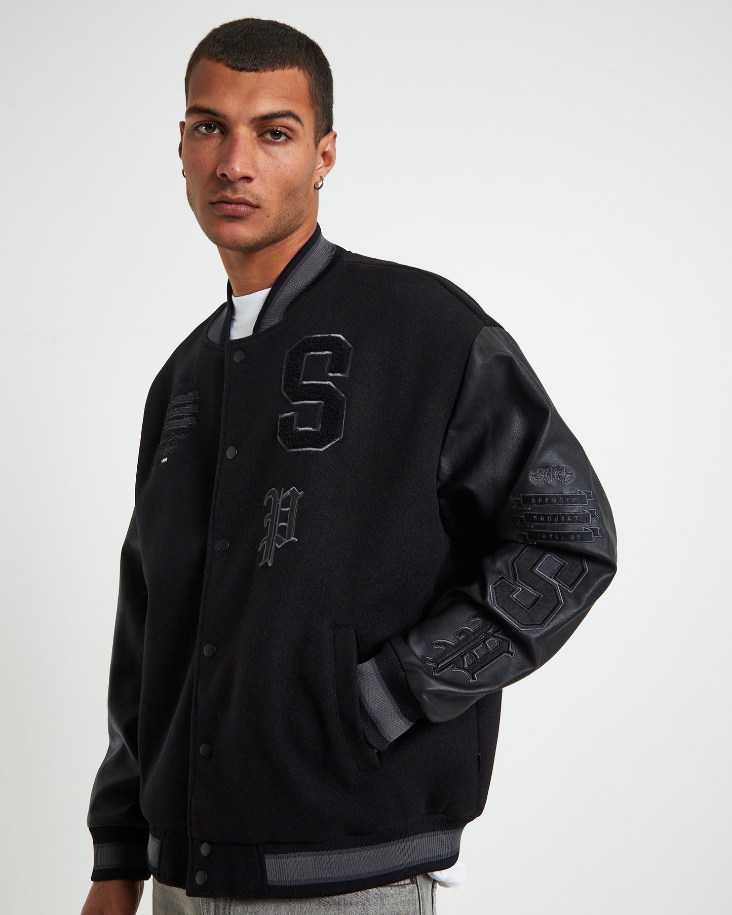World Series Letterman Jacket Black