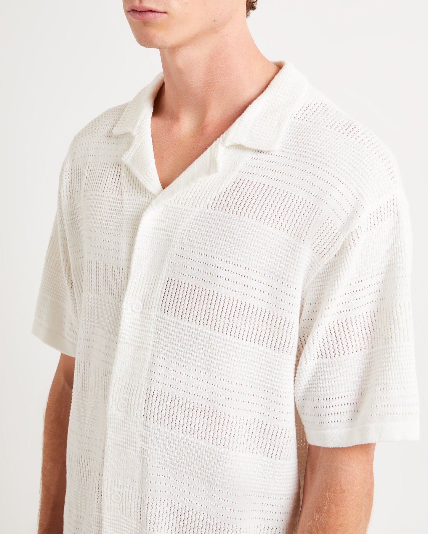 Knitted Short Sleeve Resort Shirt