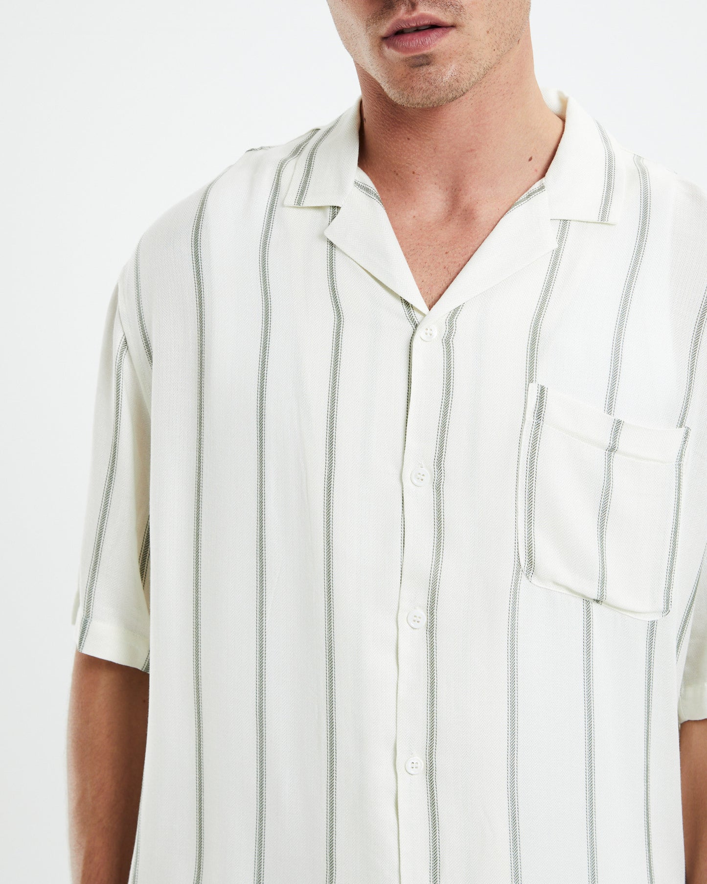 Society Short Sleeve Resort Shirt Off White