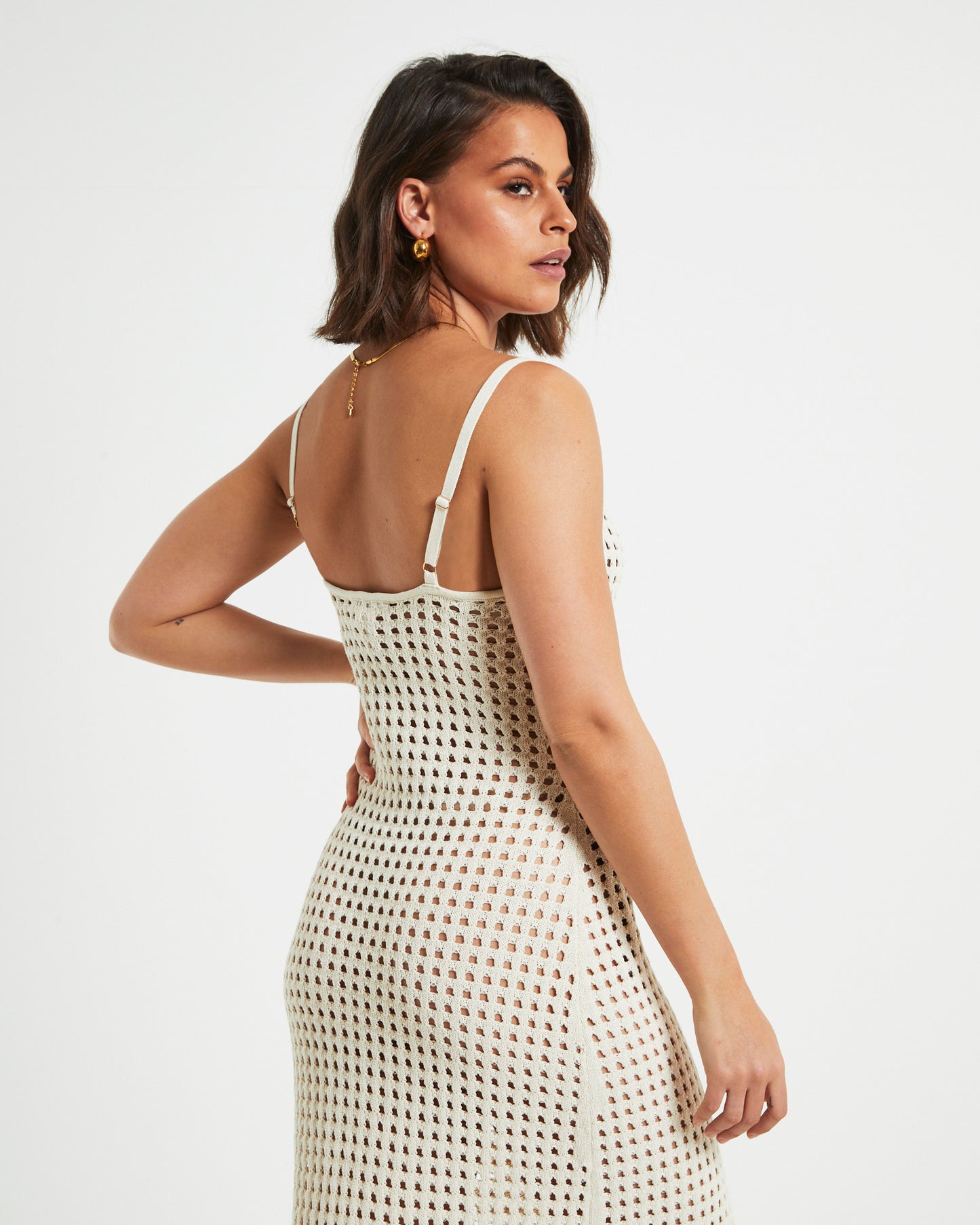 Calypso Crochet Midi Dress