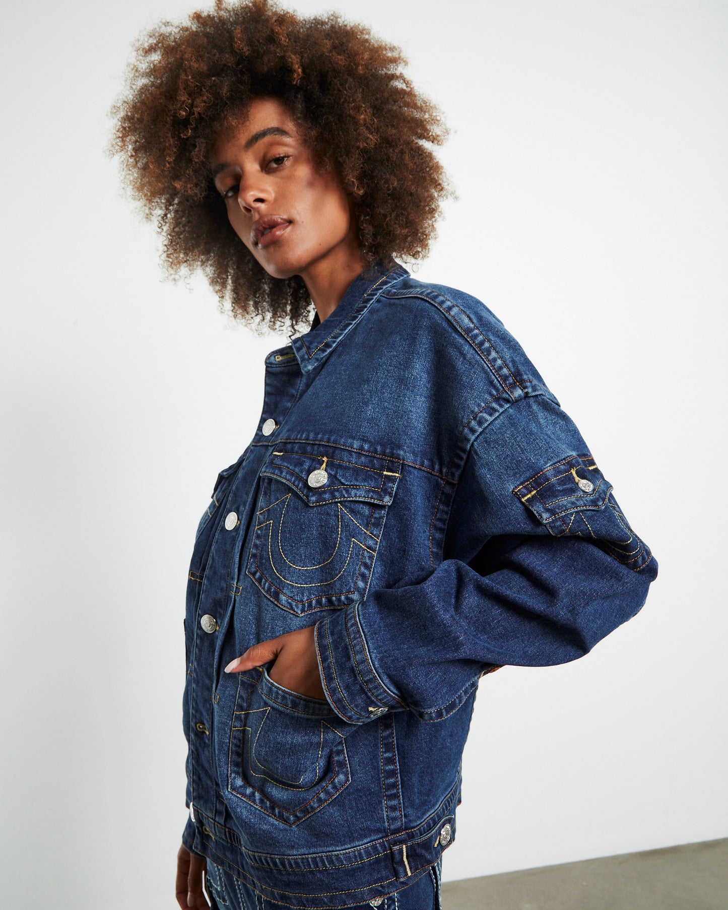 Oversized Jimmy Denim Jacket Blue