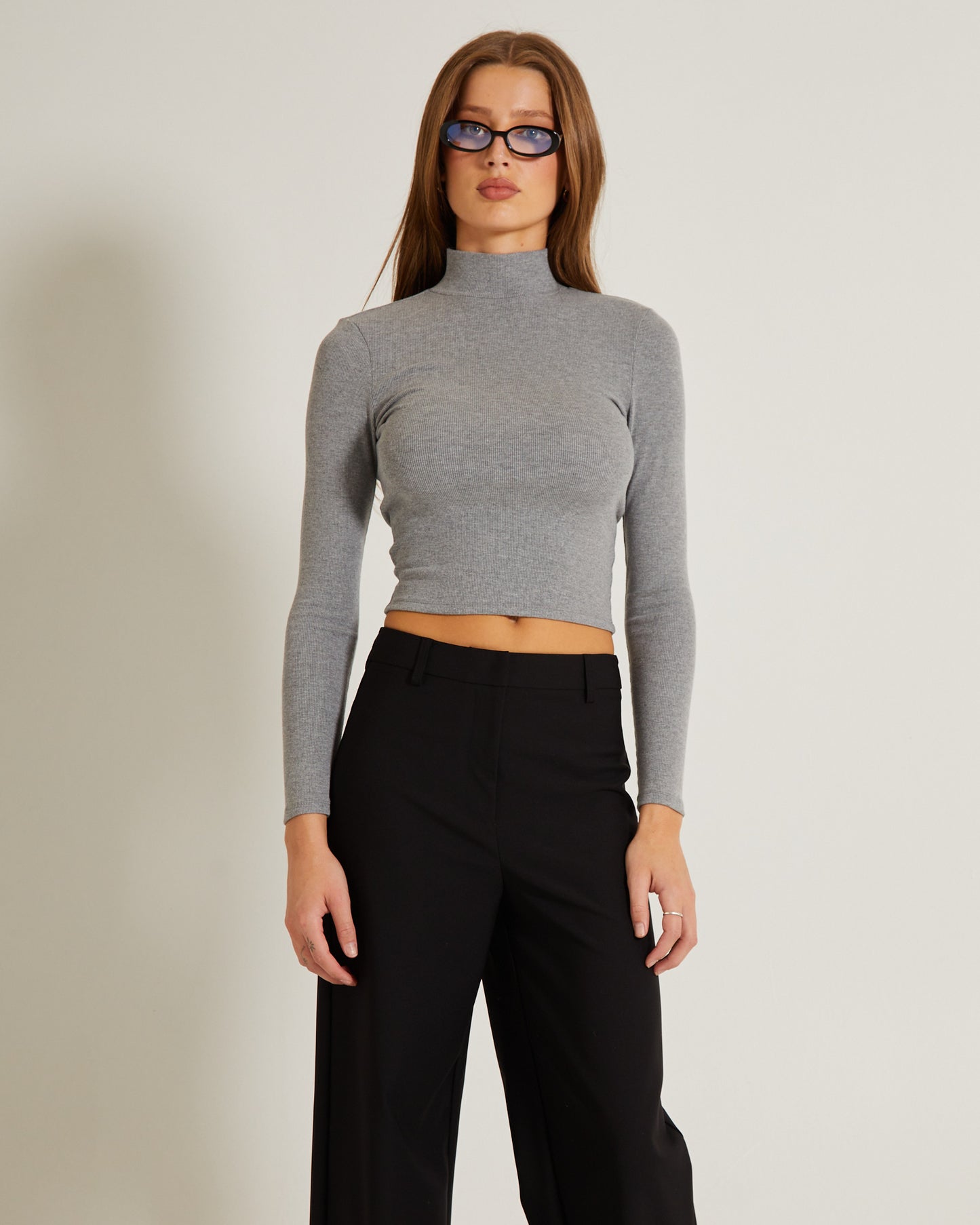 Ribbed Long Sleeve Skivvy