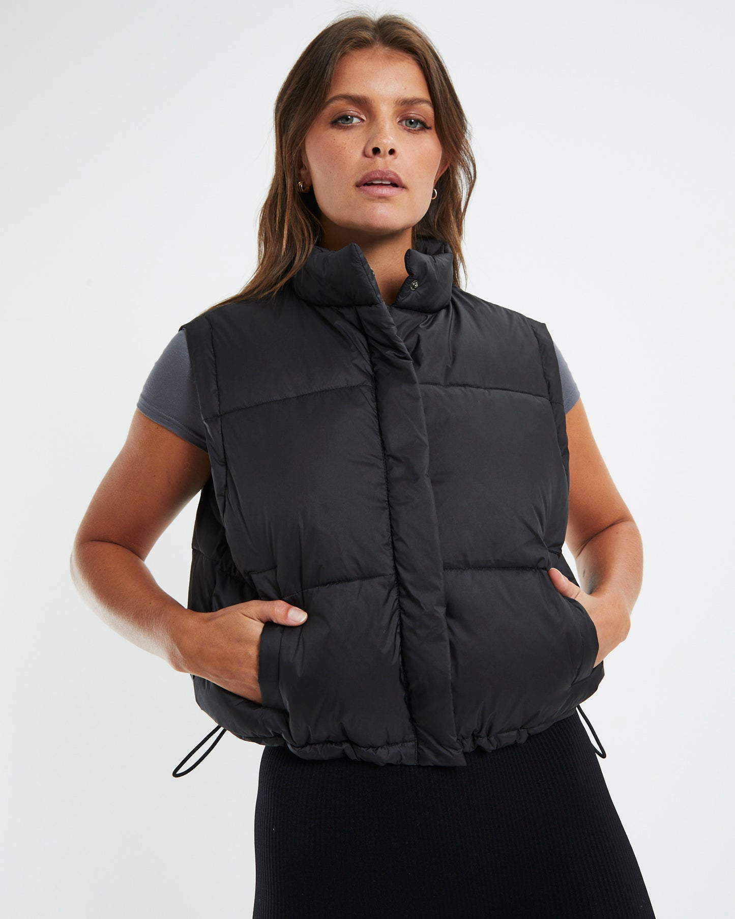 Casey Cropped Puffer Vest