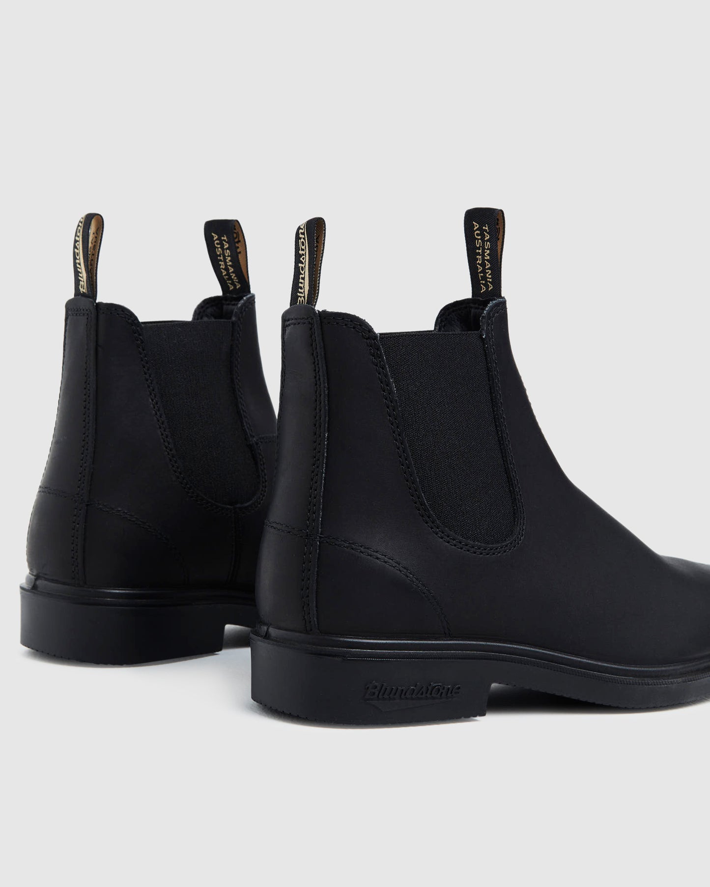 063 Leather Dress Boots Black