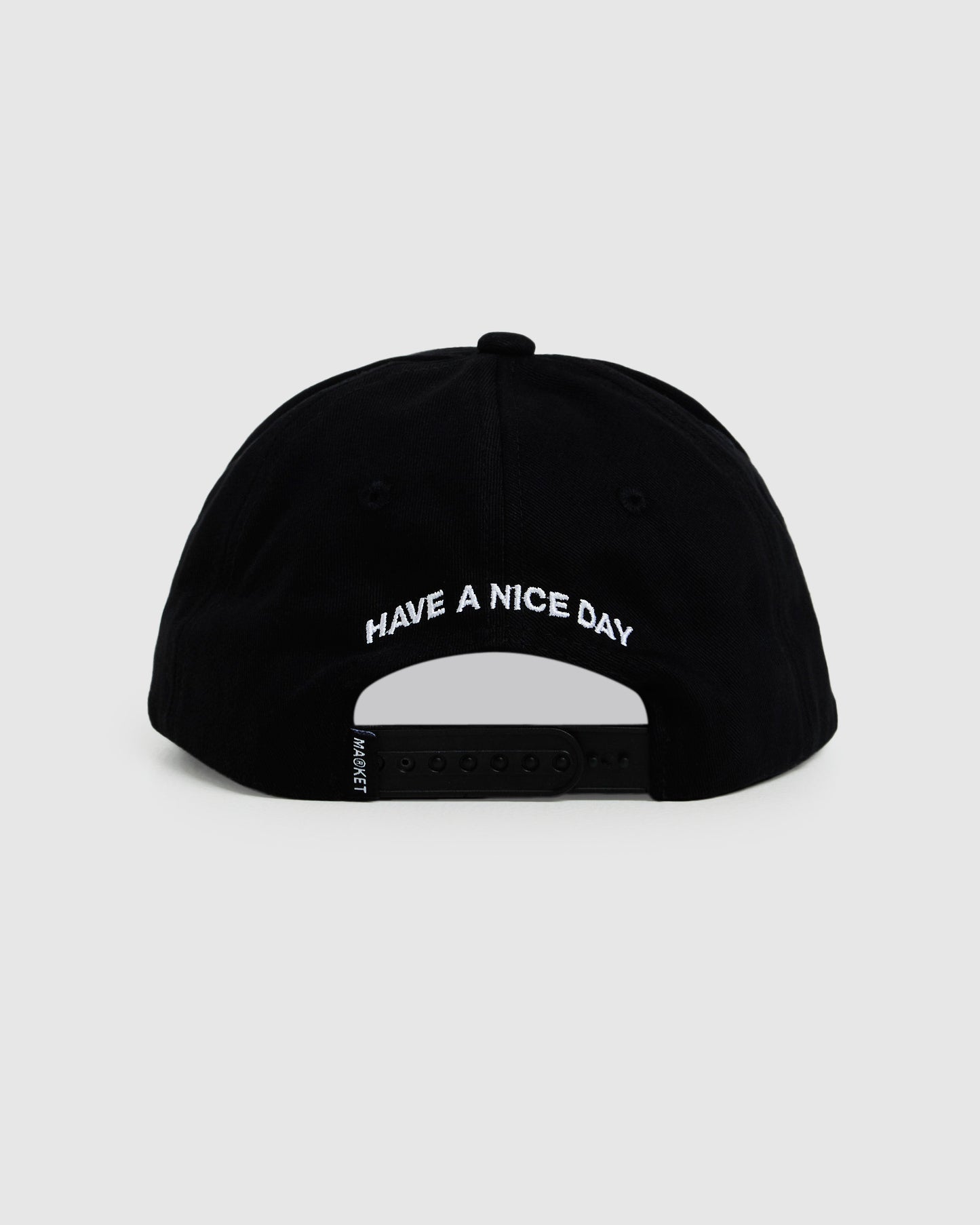 Smiley Haters 5 Panel Hat Vintage Black