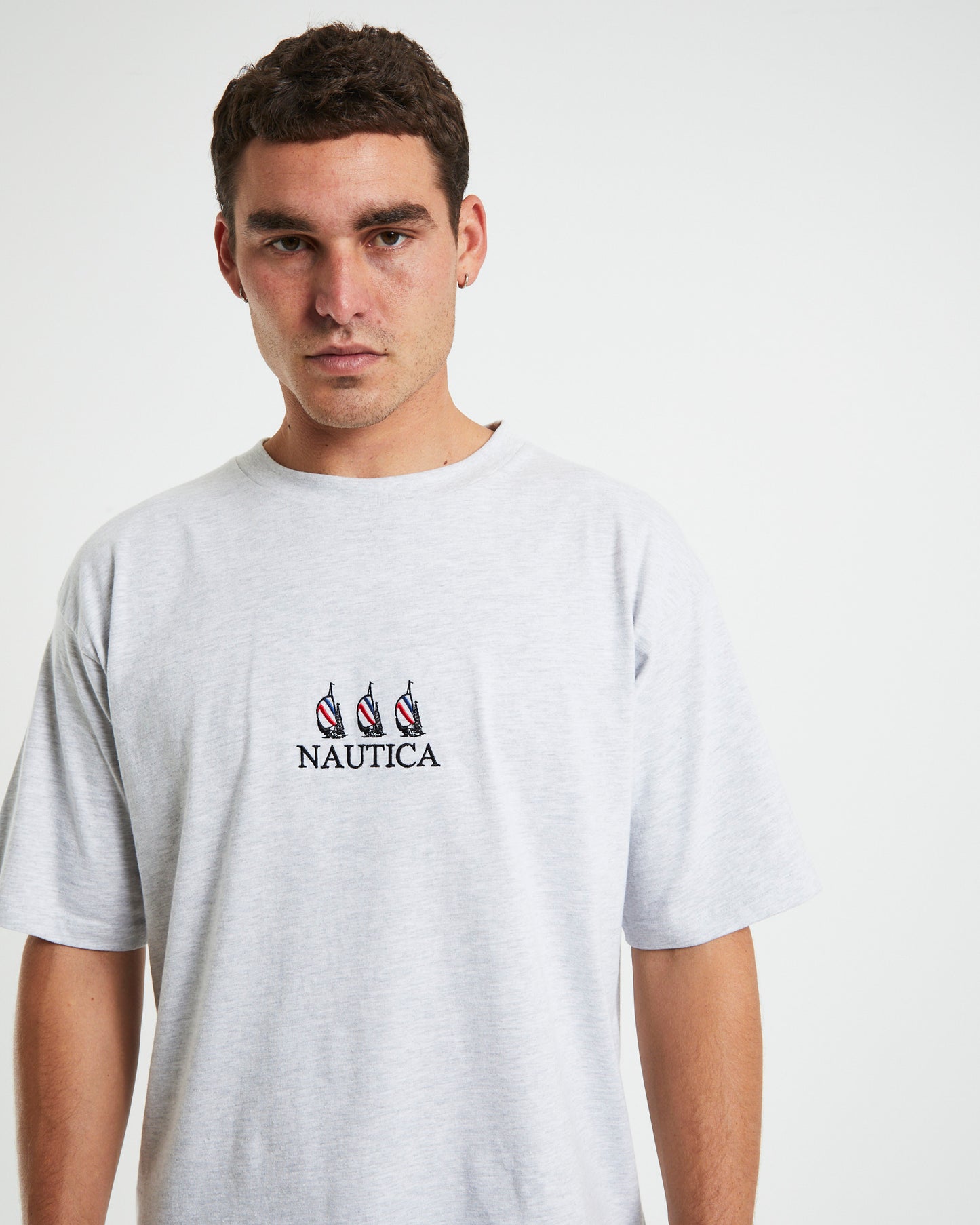 Lando Short Sleeve T-Shirt in Ice Marle Grey