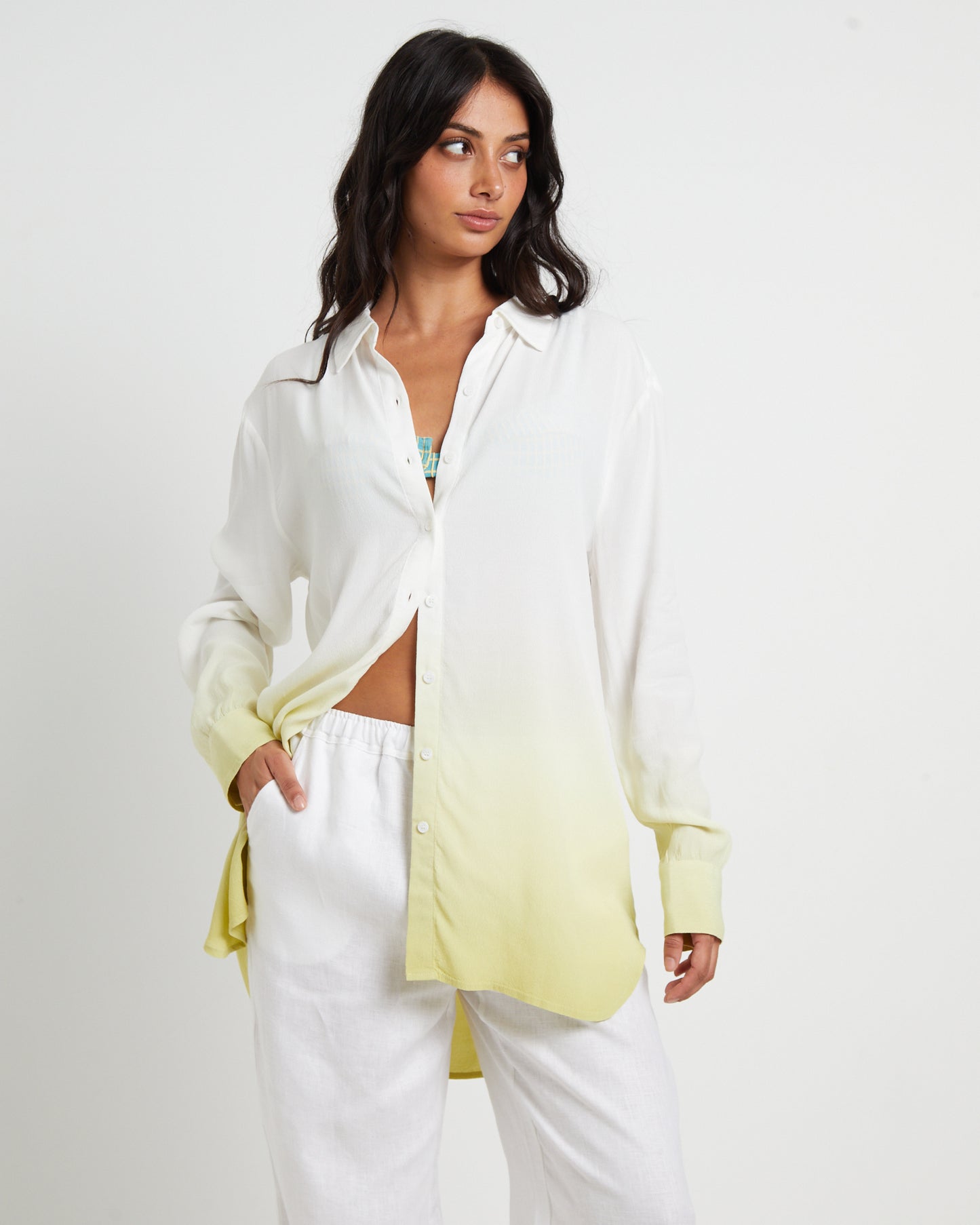 Rochelle Dip Dye Long Sleeve Shirt